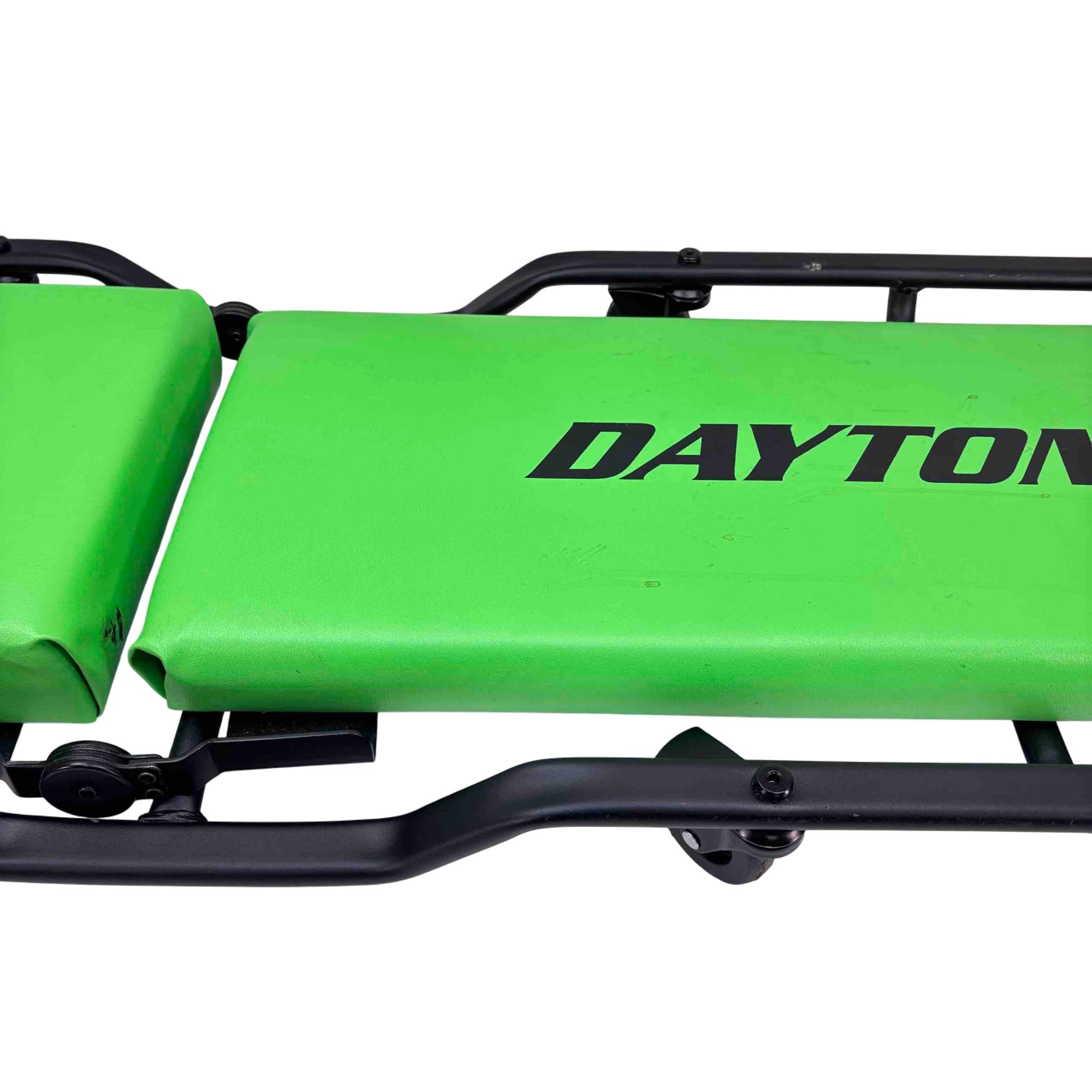 Daytona 58865 Premium Adjustable Headrest Creeper Green 350 lb