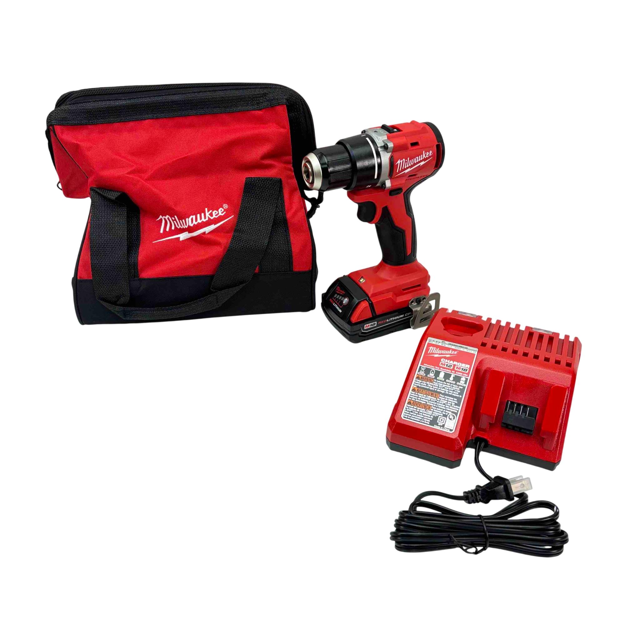 Milwaukee M18 FUEL 18V Lith-Ion Brushless Cordless Hammer Drill/Impact Driver Combo Kit w/REDLITHIUM FORGE XC 8.0 Ah Battery