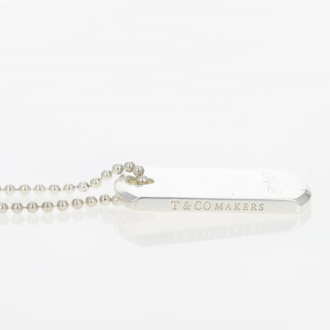 Tiffany 1837 Makers ID Tag Pendant on 24