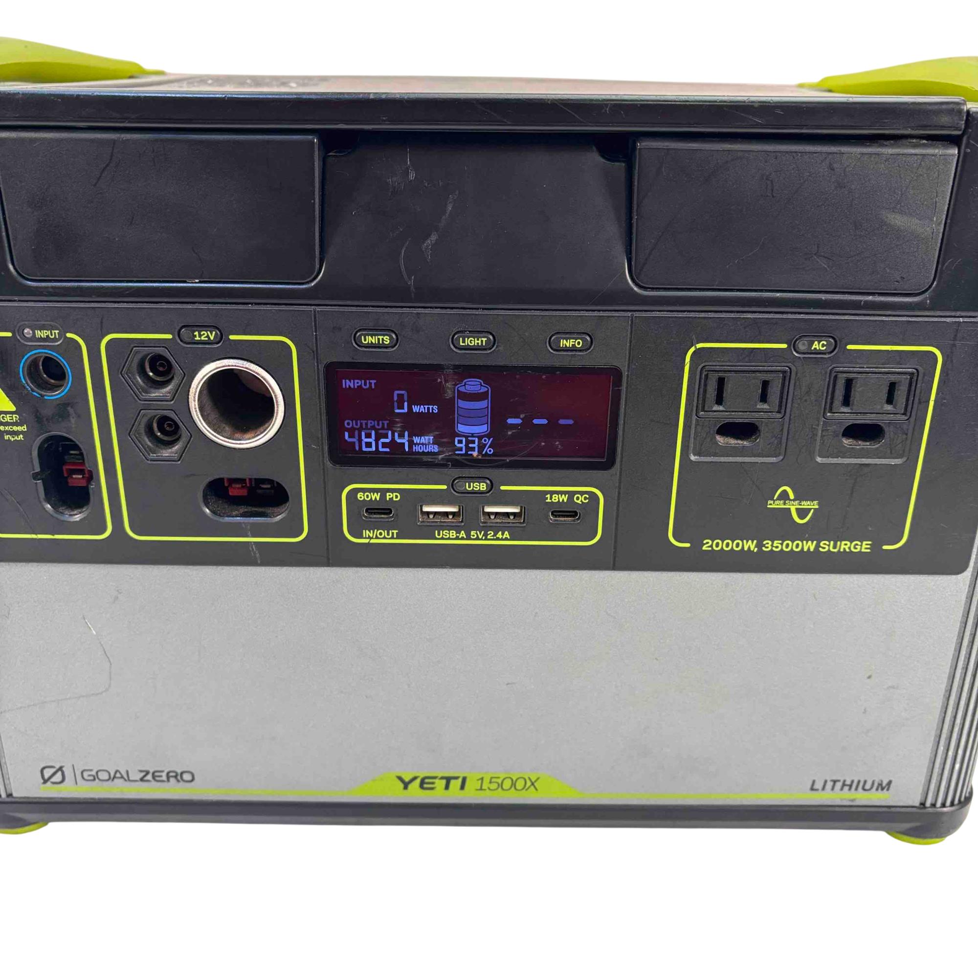 Goal Zero Yeti 1500X Portable Power Station 1516Wh 2000W Lithium