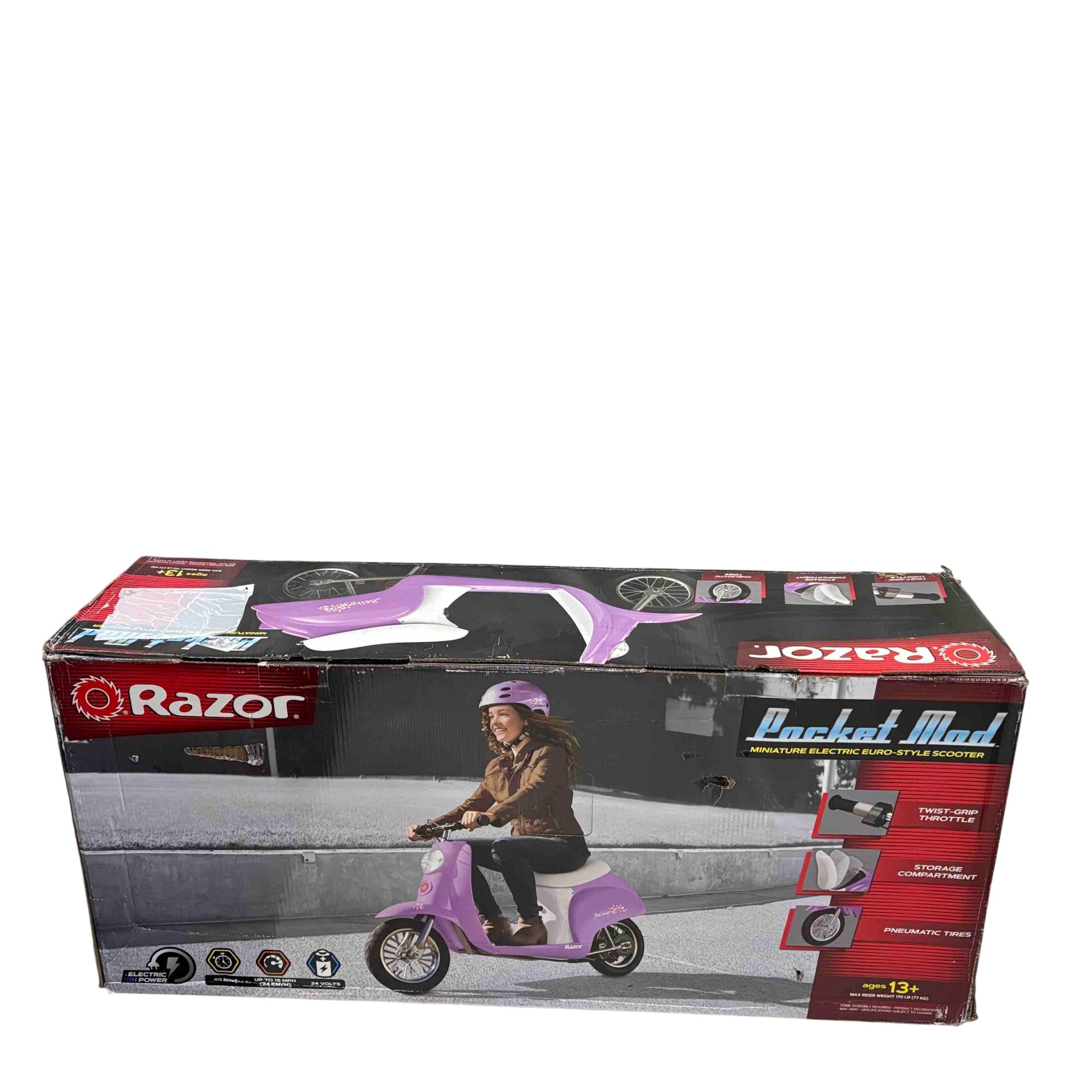 Razor Pocket Mod Betty 24V Miniature Euro-Style Electric Scooter