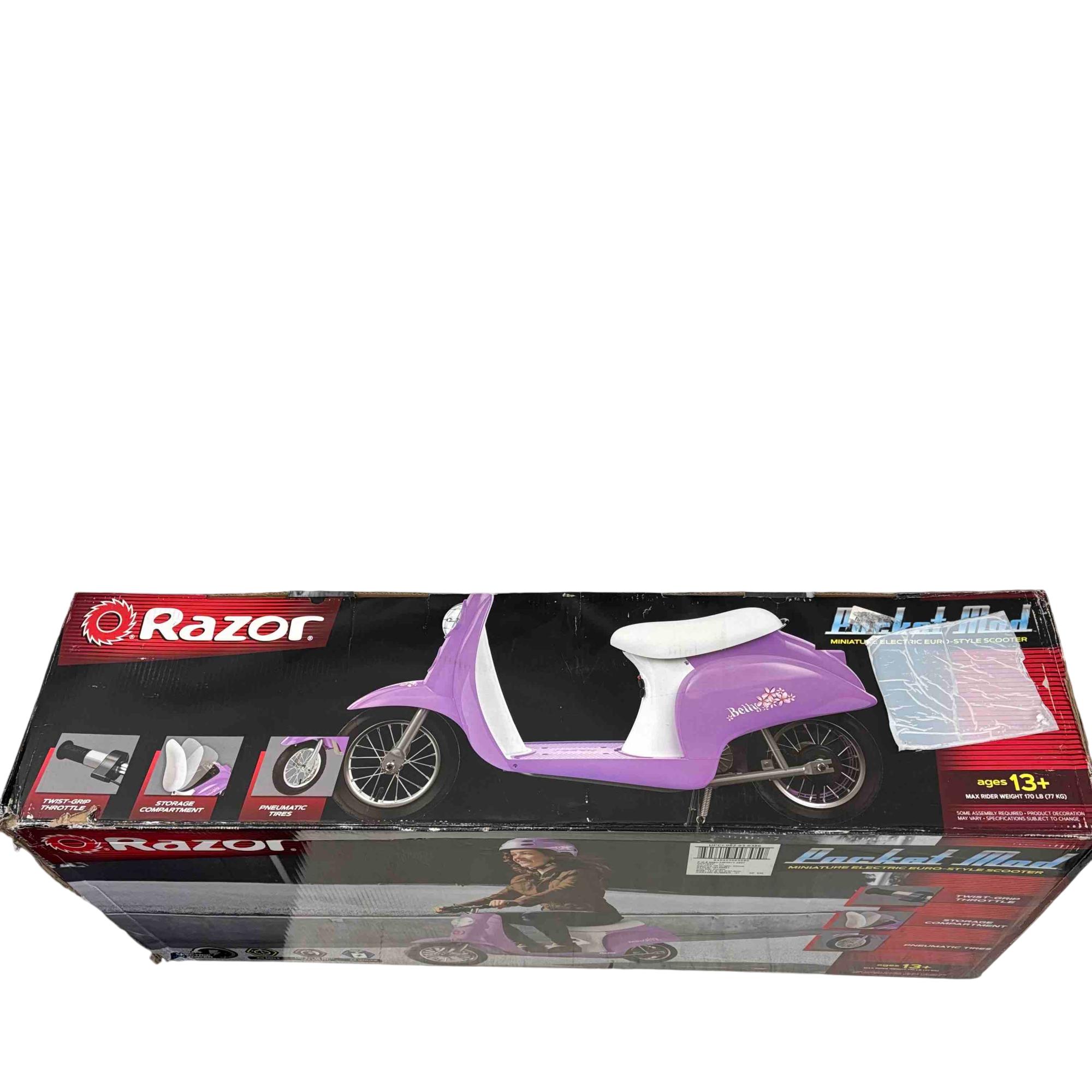 Razor Pocket Mod Betty 24V Miniature Euro-Style Electric Scooter