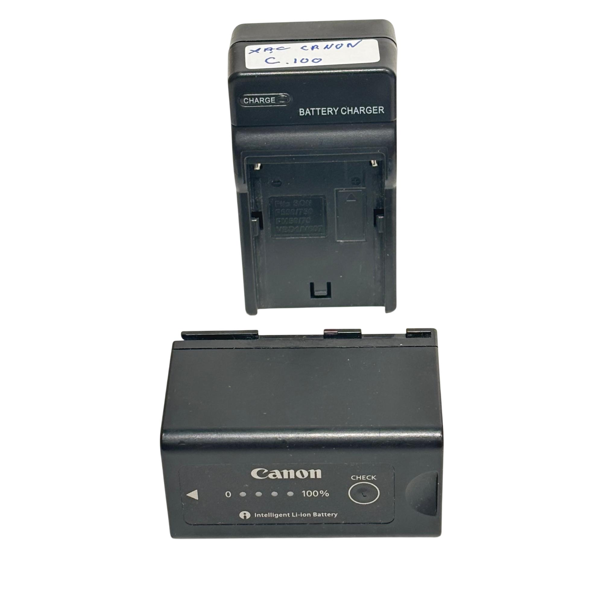 Canon EOS C100 Professional Cinema Camera with Lens - Battery