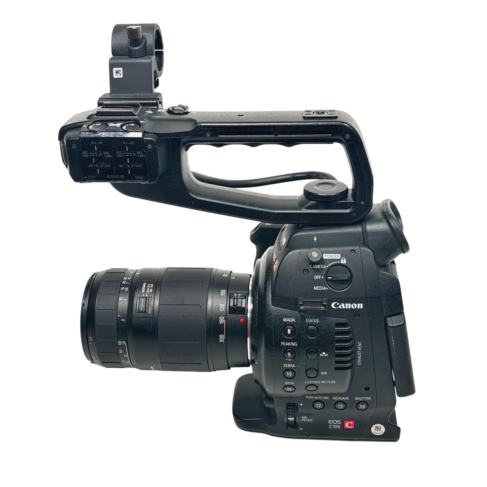 Canon EOS C100 Professional Cinema Camera with Lens - Battery