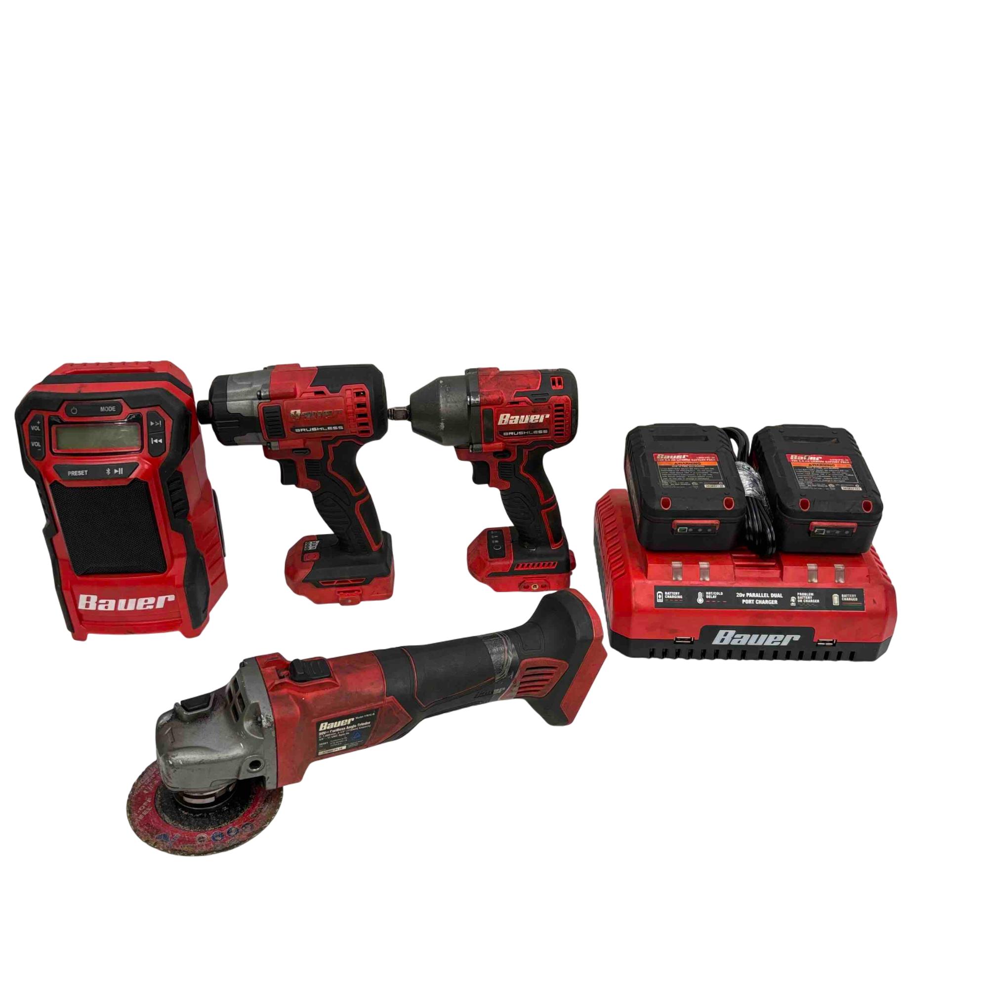 HOT Impact Driver Bauer Hammer Drill Kit Driver Kit Bauer 20v