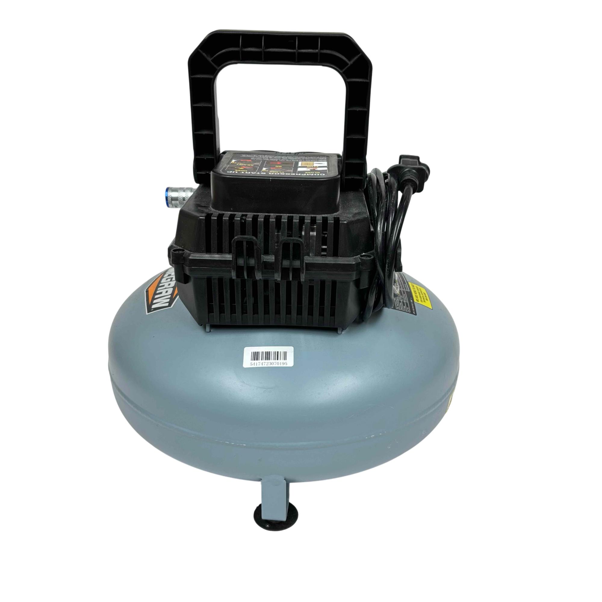 ◯kek McGRAW 3 Gallon 1/3 HP 110 PSI Oil-Free Pancake Air Compressor
