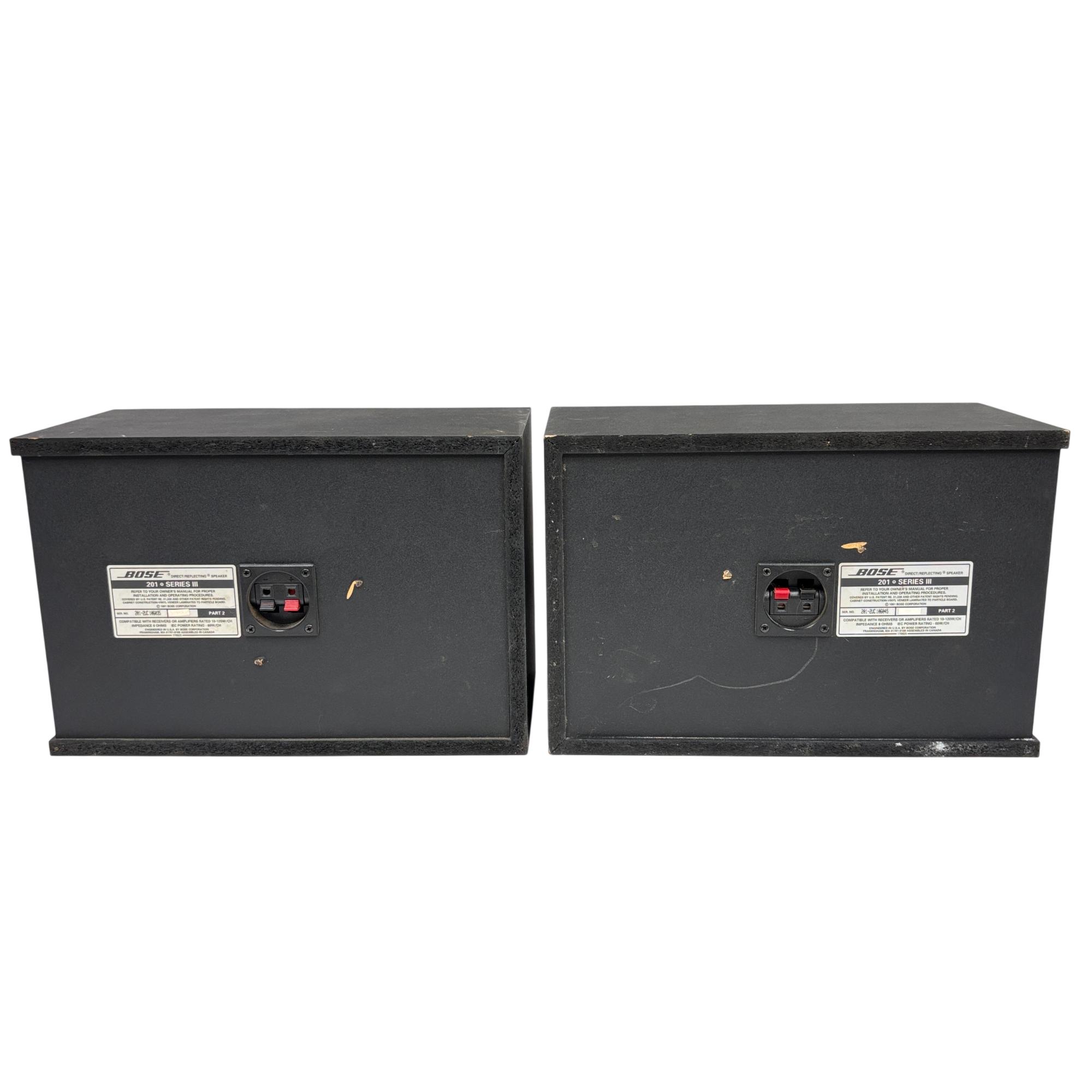 Bose 201 Series III Direct/Reflecting Bookshelf Speaker Pair