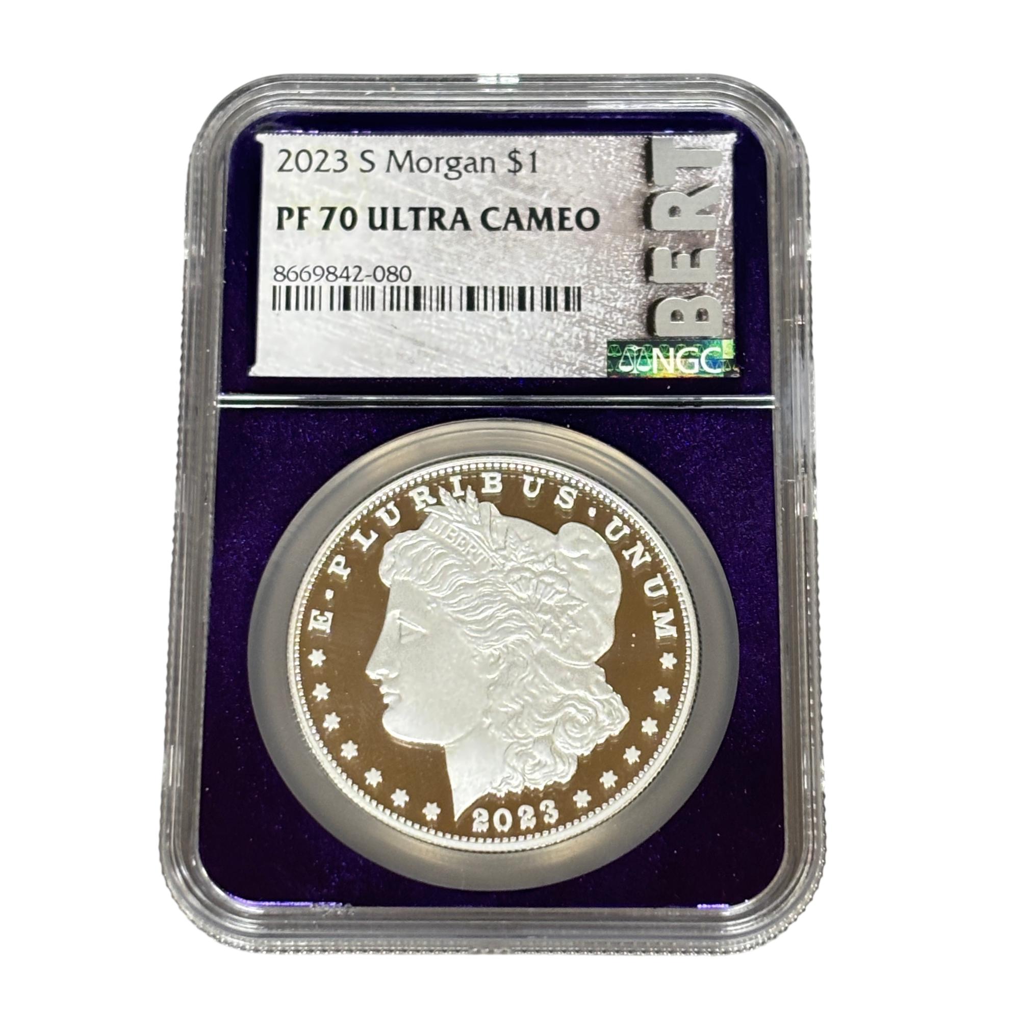 2023-S Morgan Silver Dollar Proof - NGC Graded PF 70 Ultra Cameo