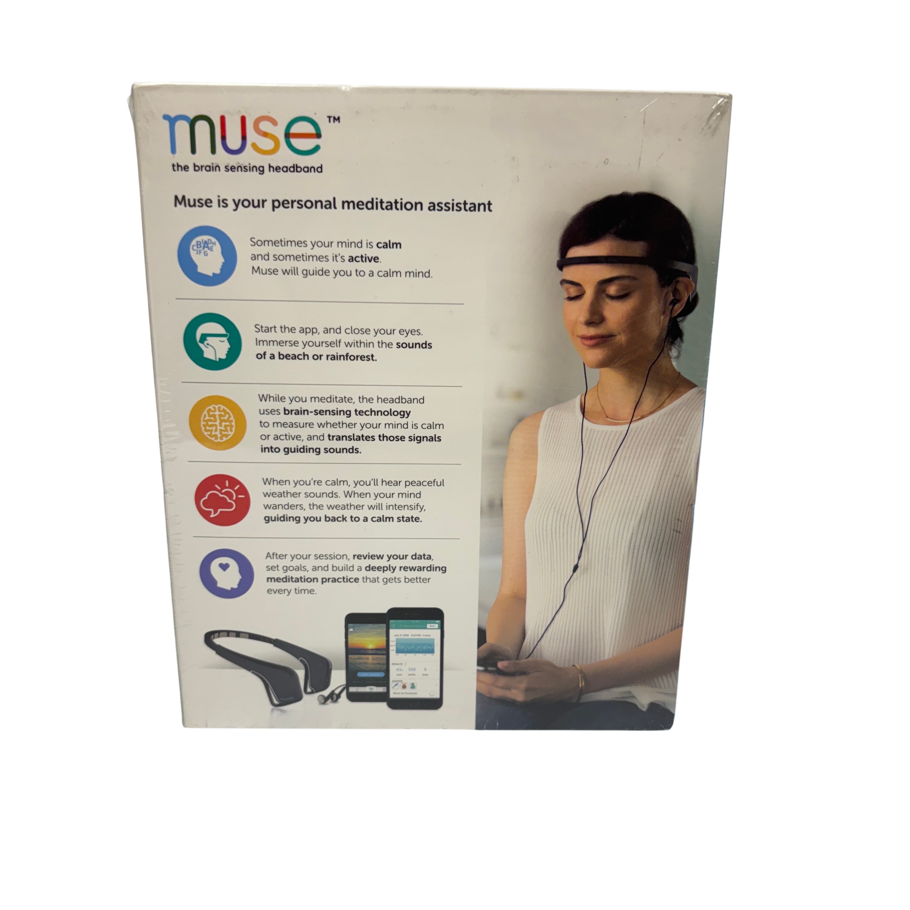 T*9様 Muse 2 The Brain Sensing Headband 本 Muse Brain Sensing Headband MU-02-BK-EN