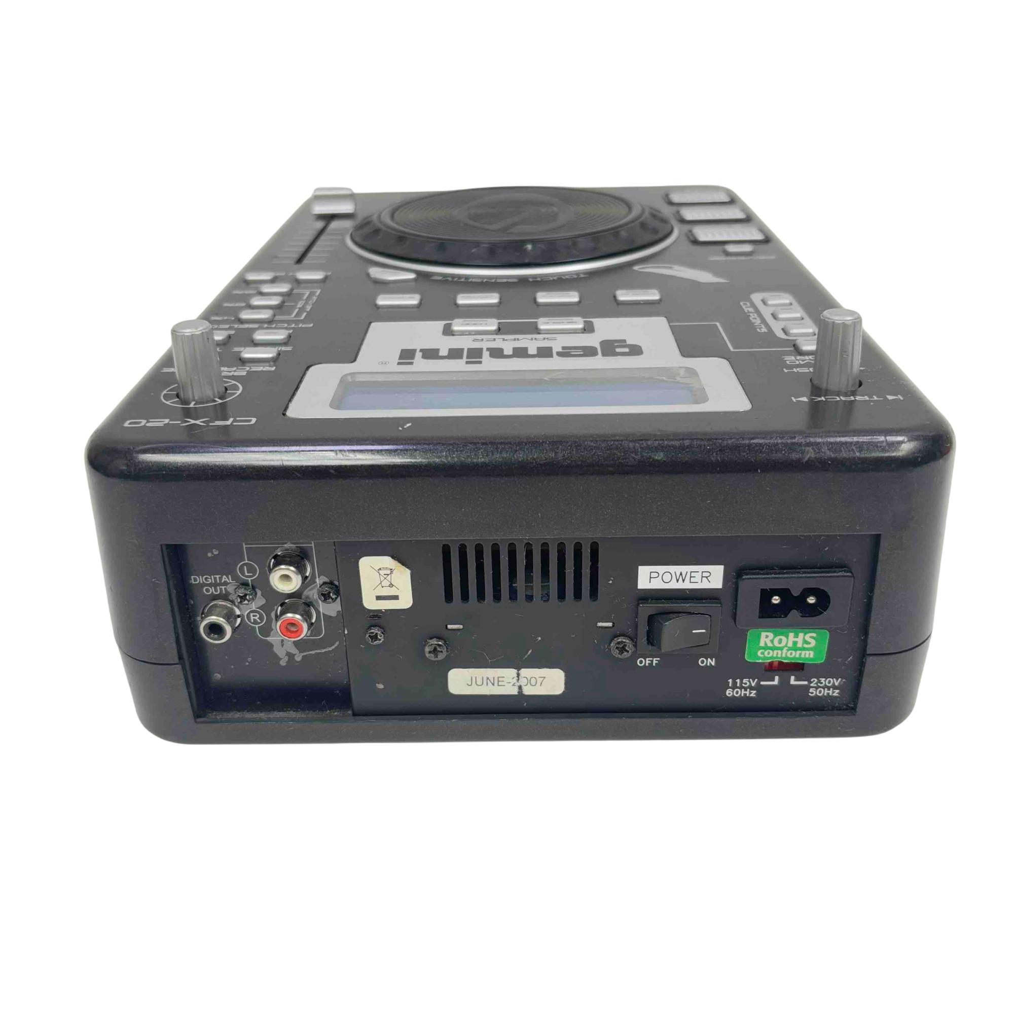 Gemini CFX-20 DJ Sampler / CD Player