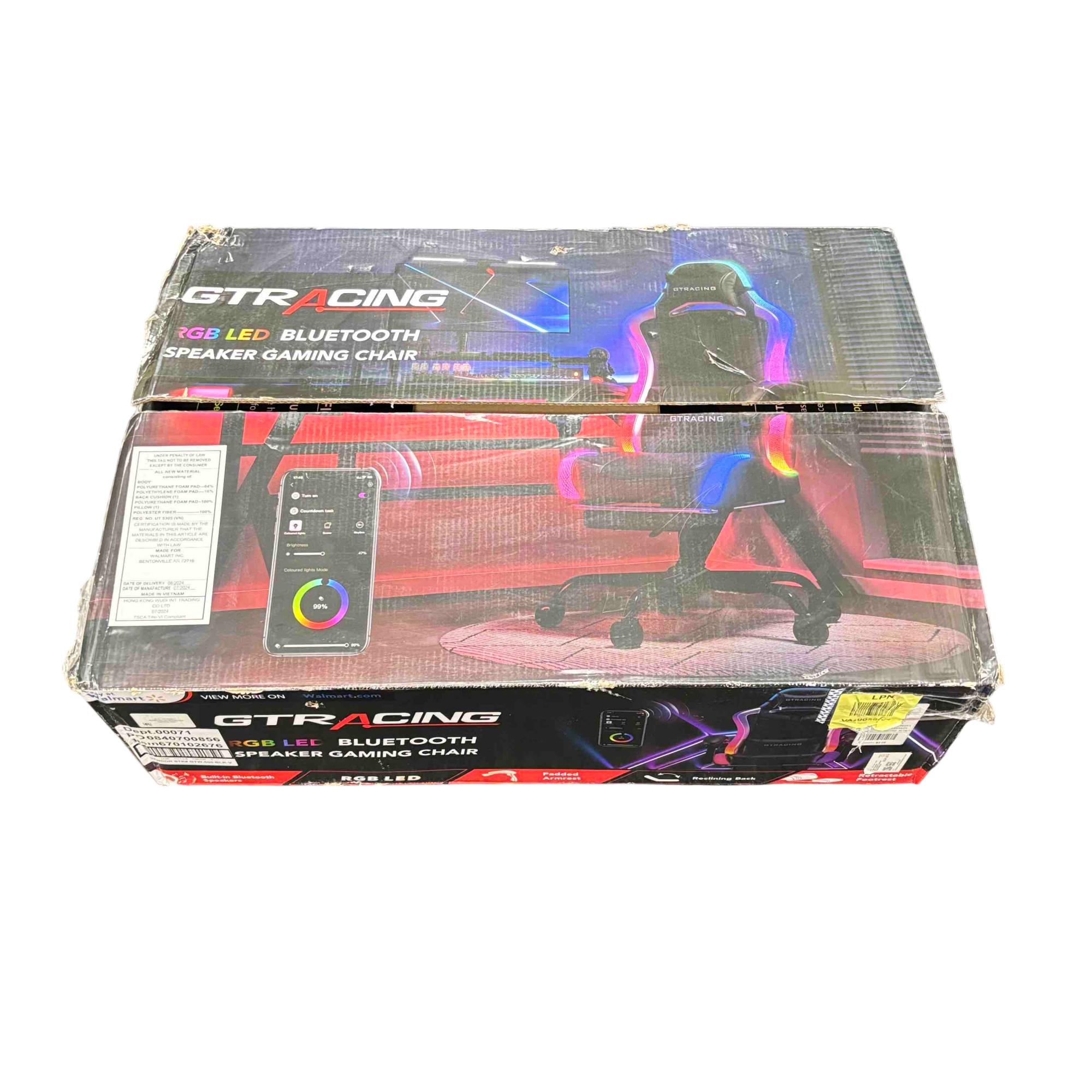 GTRACING RGB LED GTW-500 Bluetooth Speaker Gaming Chair Local