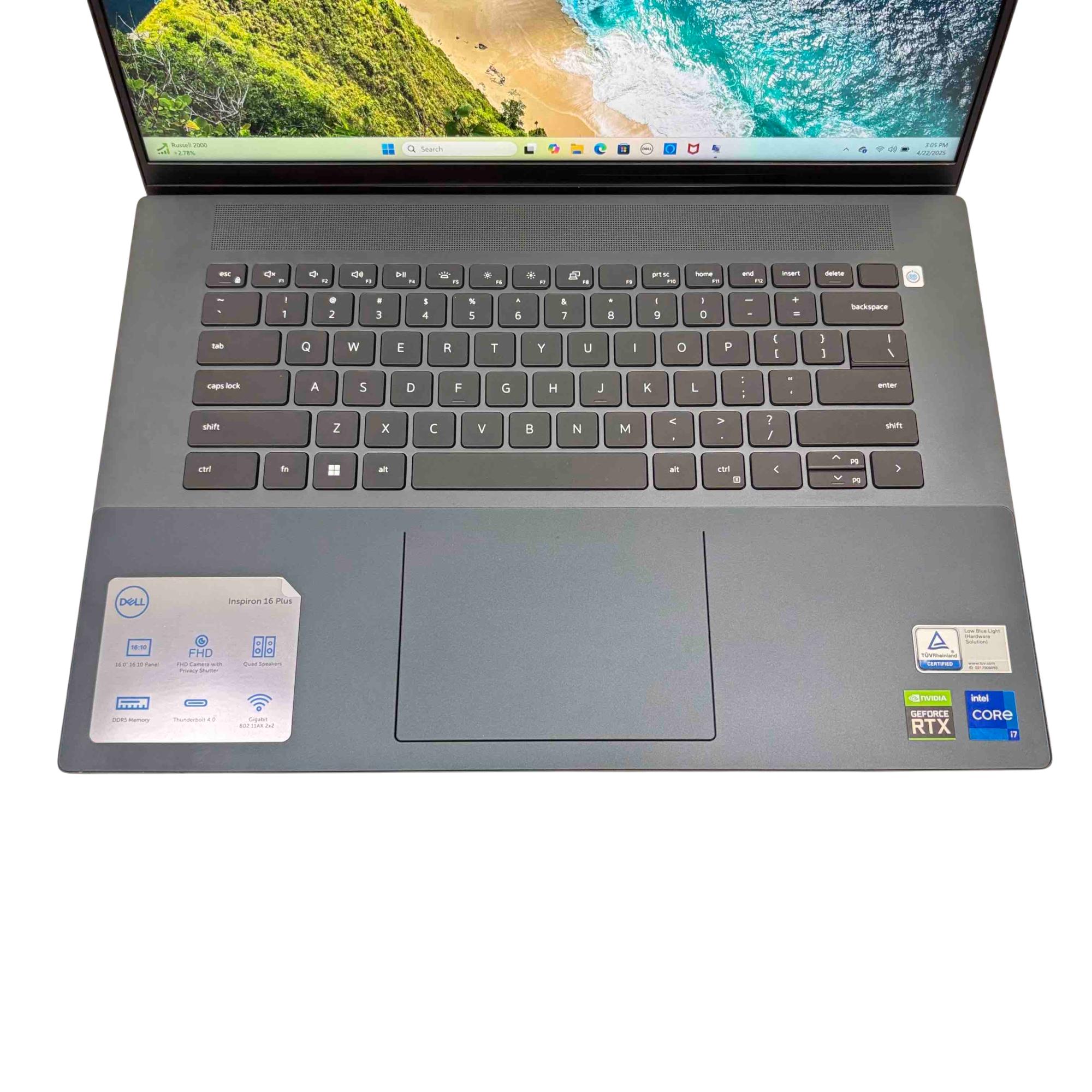 Dell Inspiron 16 Plus 7620 Win 11 Core i7-12700H 2.30GHz 16GB RAM 