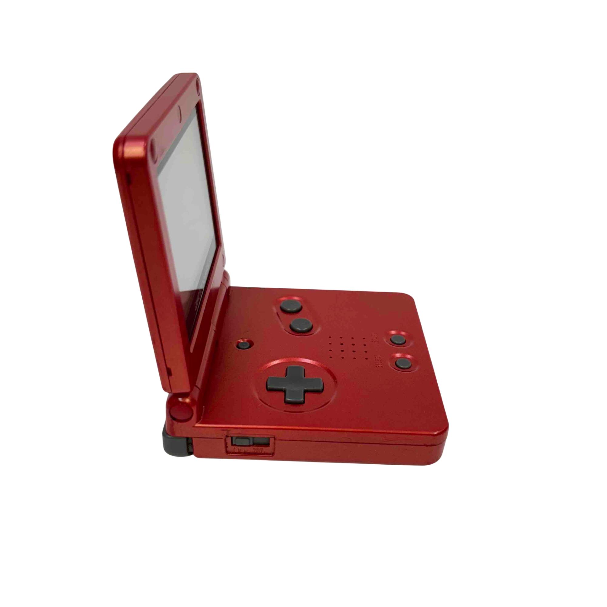 Nintendo Game Boy Advance SP Flame Red AGS-001 Handheld Console 0859