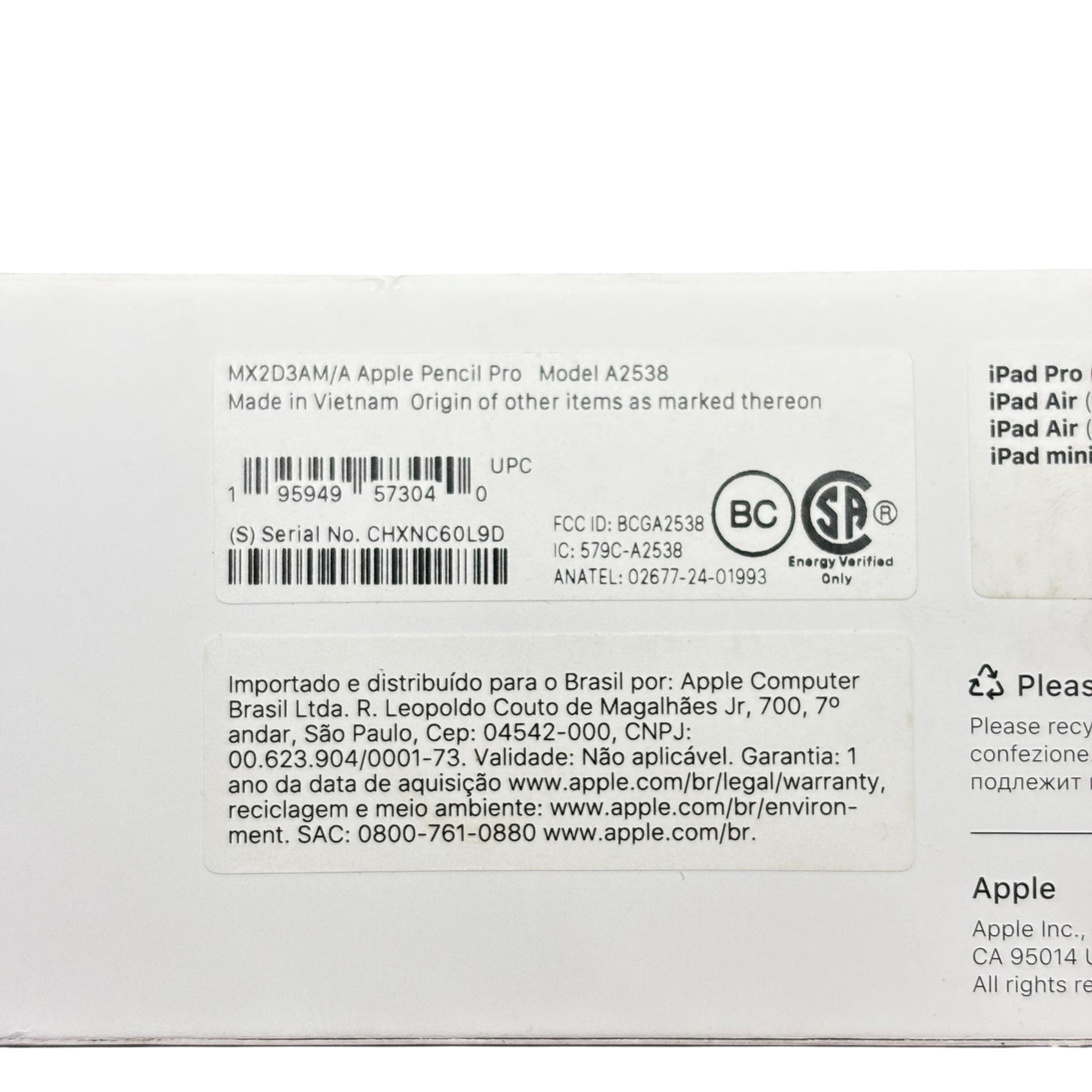 Apple Pencil Pro A2538 Stylus -5449