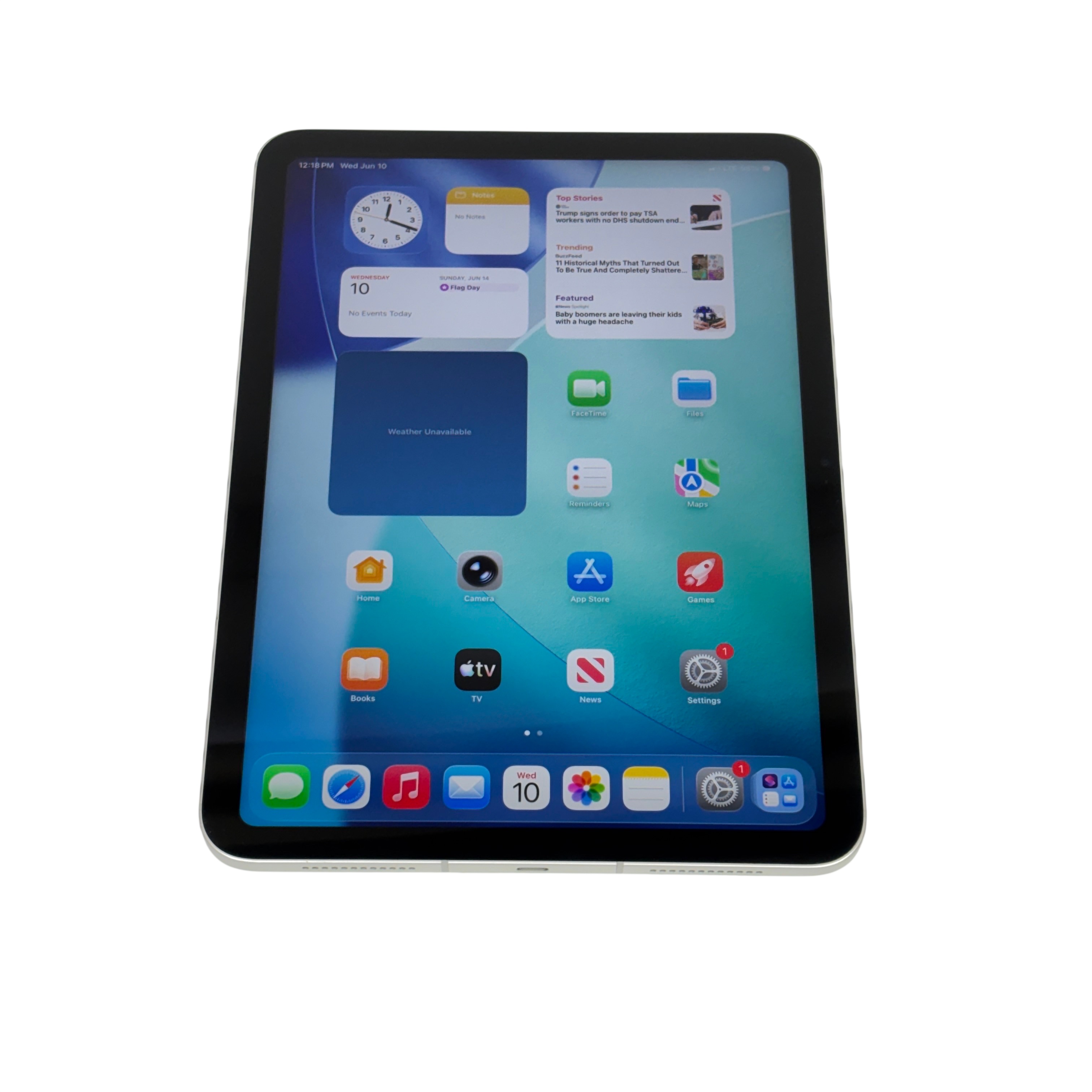 Apple iPad A16 128GB Silver MD7F4LL/A 11 Inch Wi-Fi / Cellular Tablet