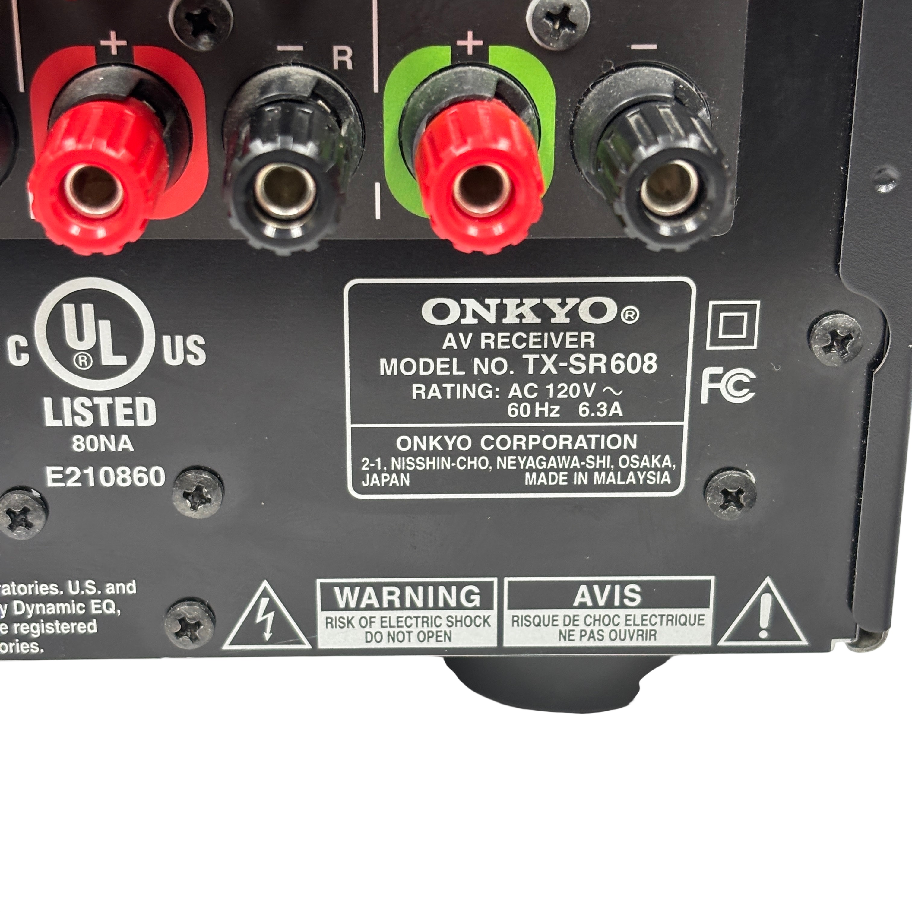Onkyo 7.2 Channel THX Select2 Plus AV Receiver TX-SR608