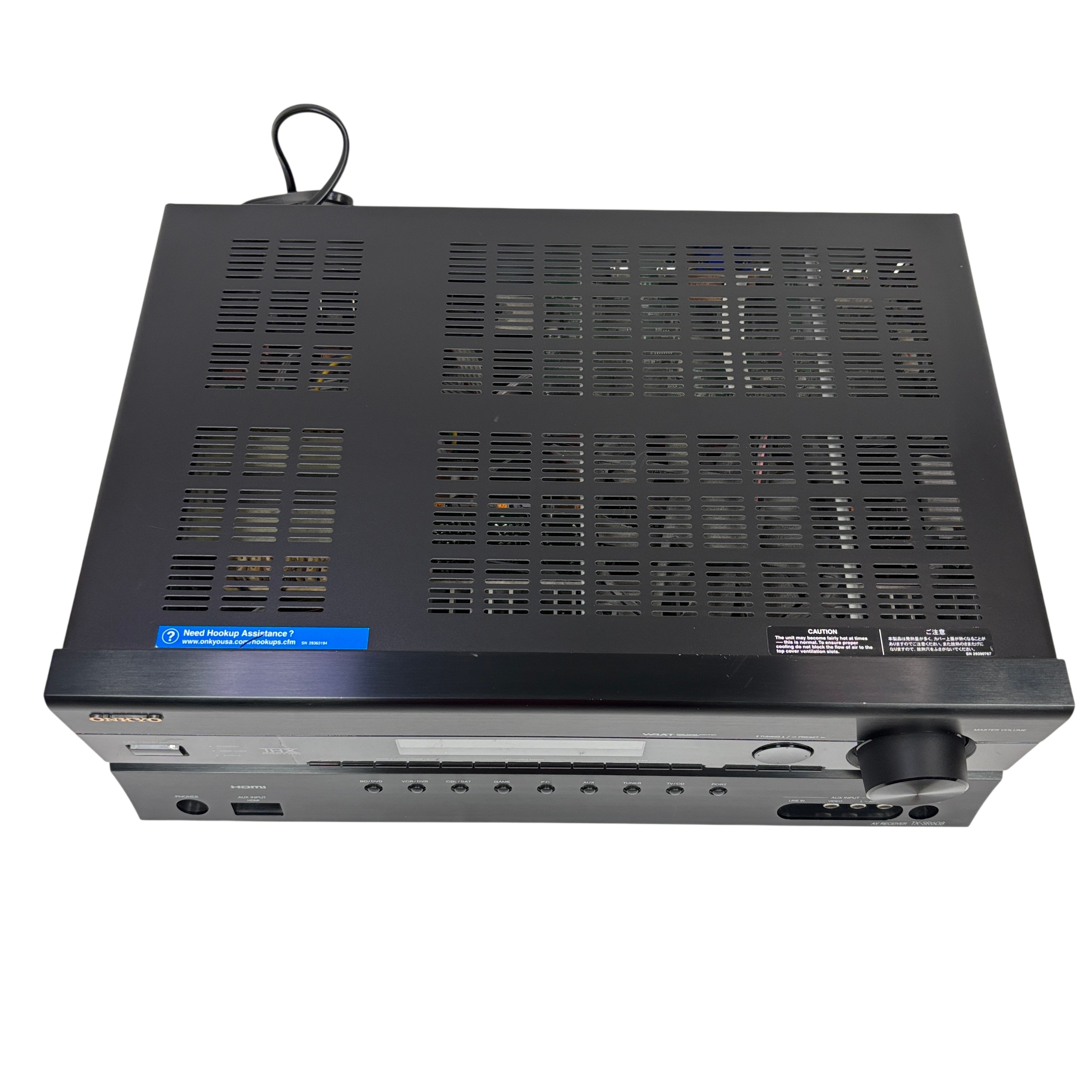 Onkyo 7.2 Channel THX Select2 Plus AV Receiver TX-SR608