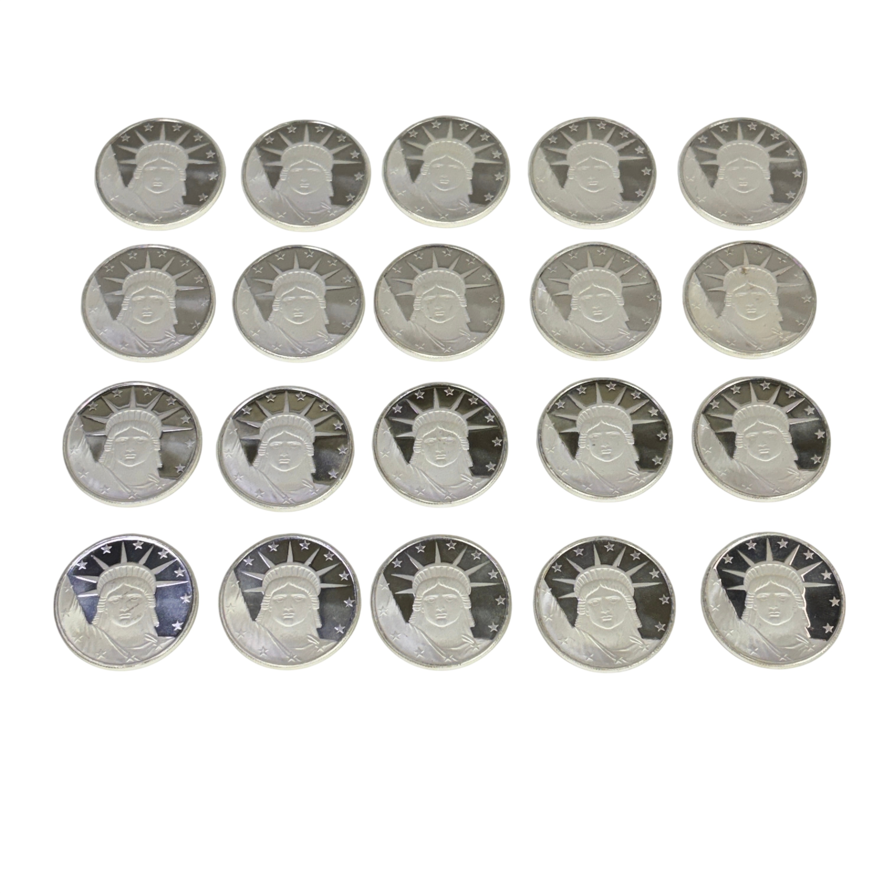 SilverTowne 20 Piece 1 Troy Ounce .999 Fine Silver Statue of
