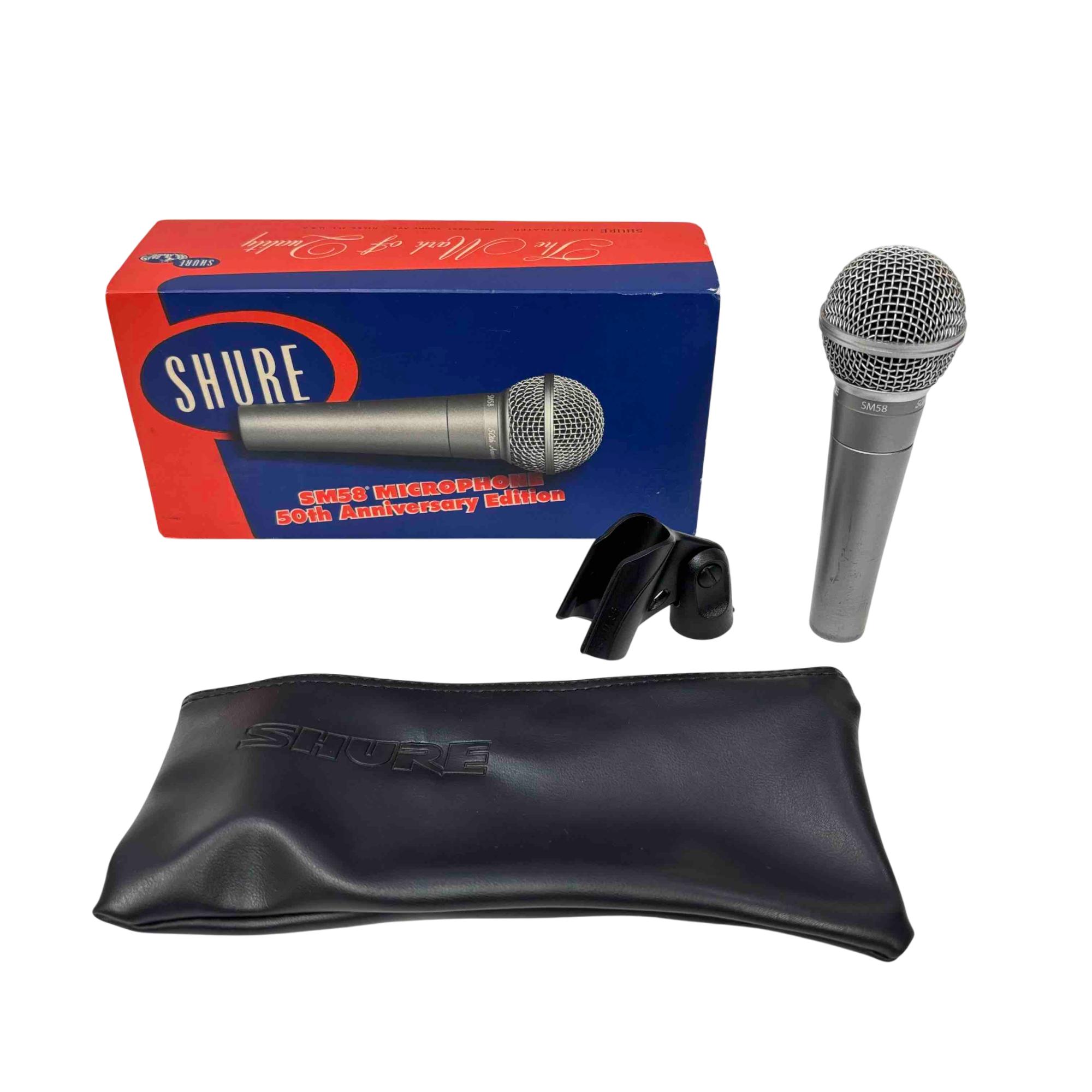 Shure SM58 50th Anniversary ダイナミックマイク Shure SM58 50th Anniversary Microphone with Stand and Cable