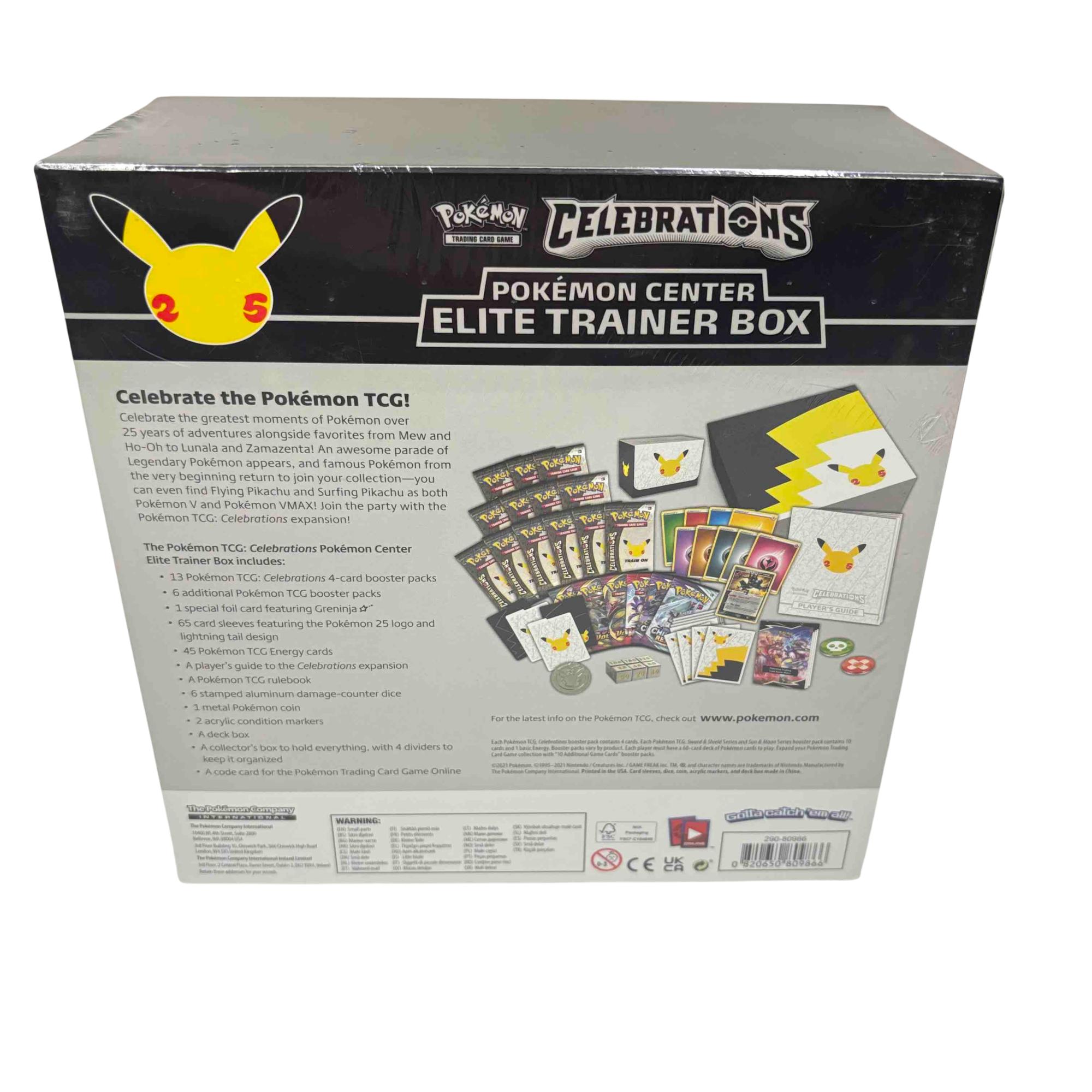pokemon trading card game celebrations elite trainer box Celebrations: as an anniversary expansion The Pokémon Company International Celebrations