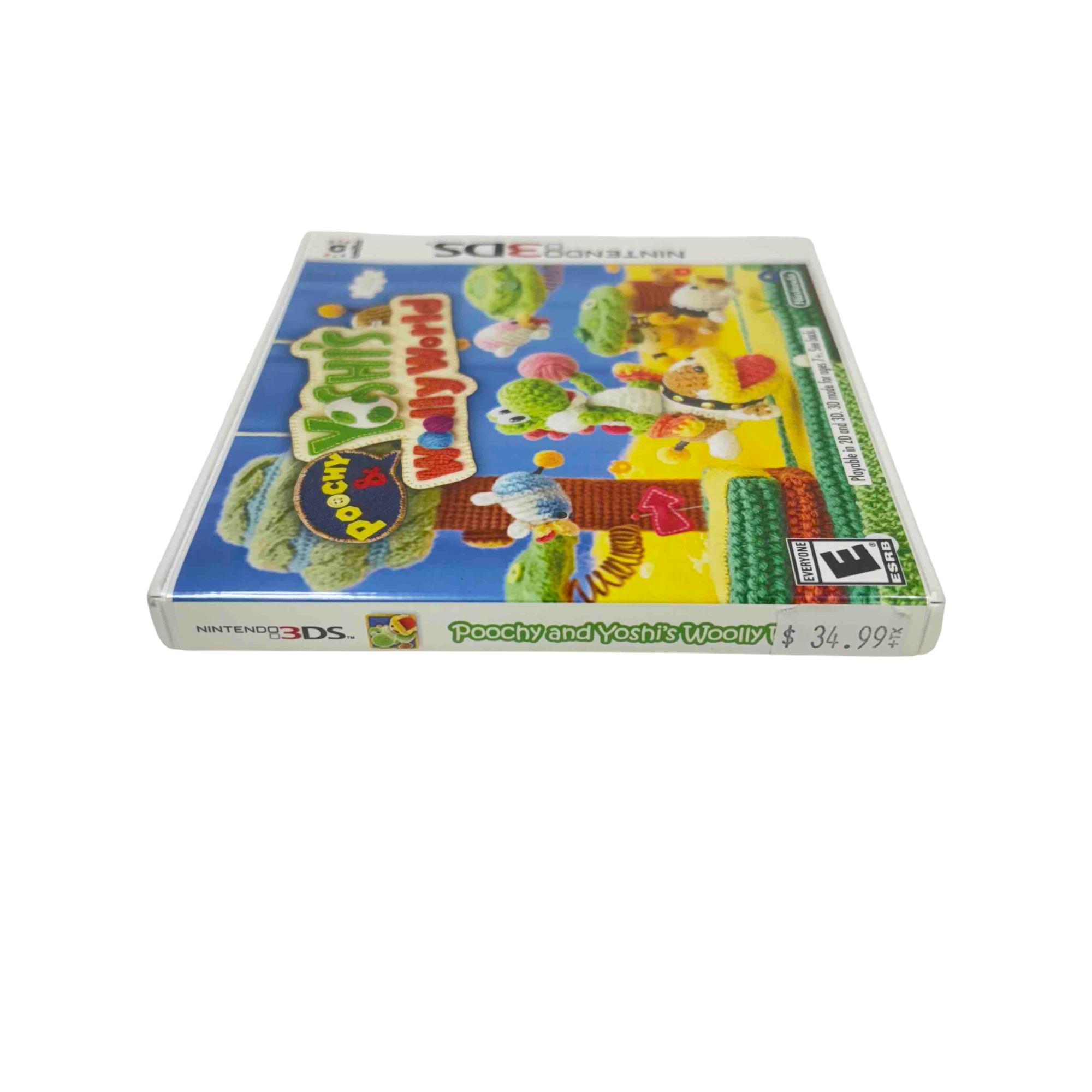 Nintendo Poochy Yoshi's Woolly World LNA-CTR-AJNE-USA 3DS Video Game
