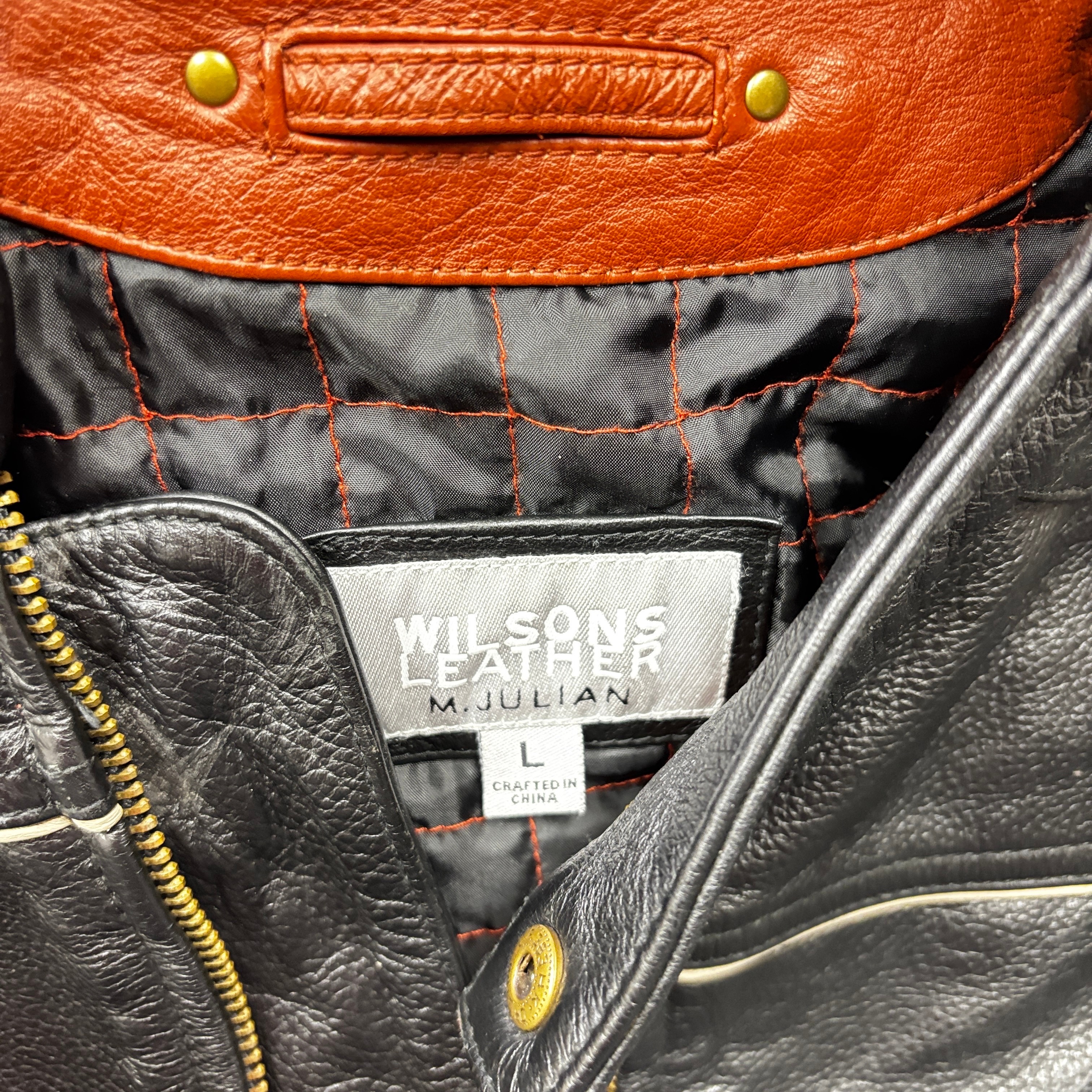 Wilsons Leather M. Julian Leather Jacket Size Large
