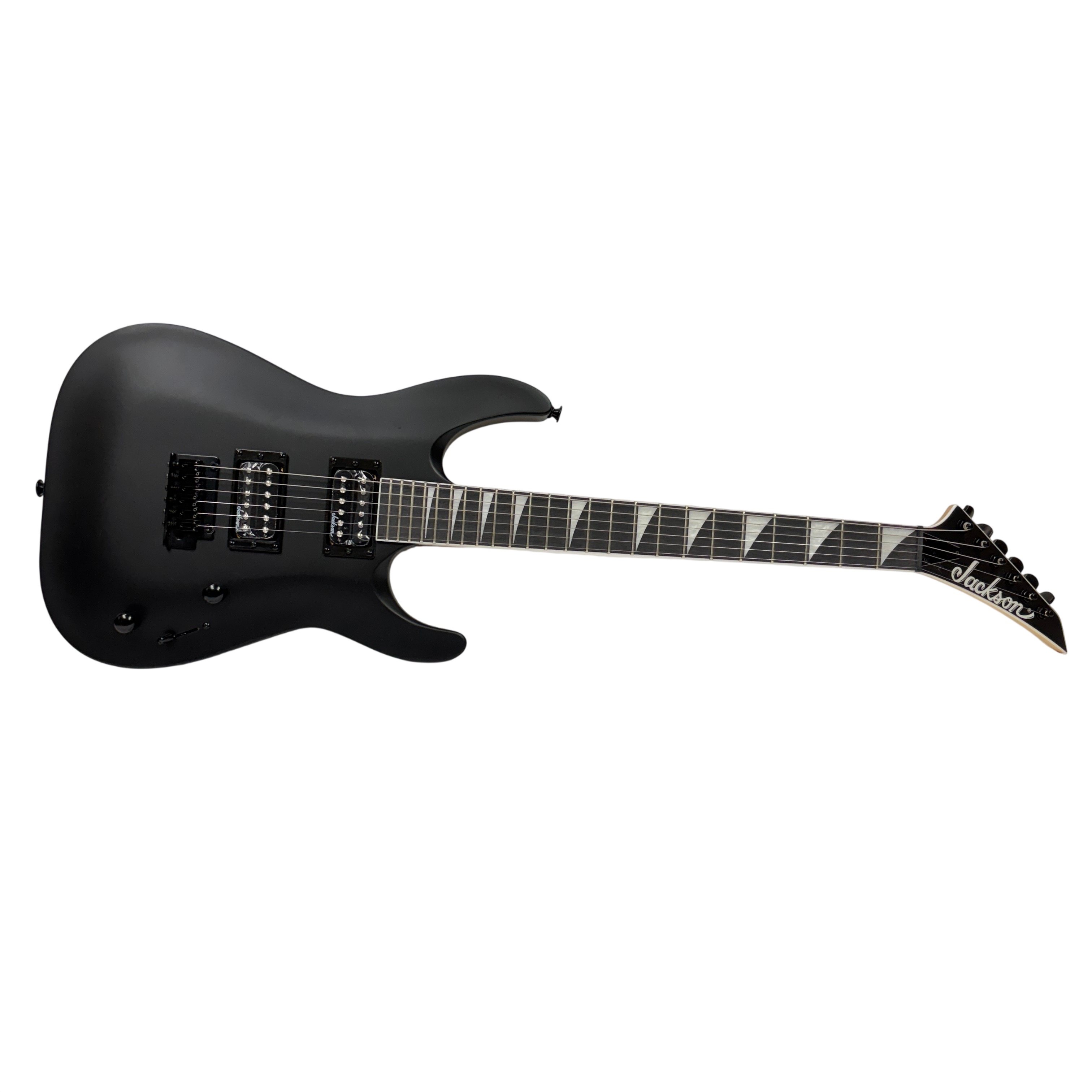 Jackson JS22 Right-Handed Satin Black Electric Guitar - Dinky Arch Top