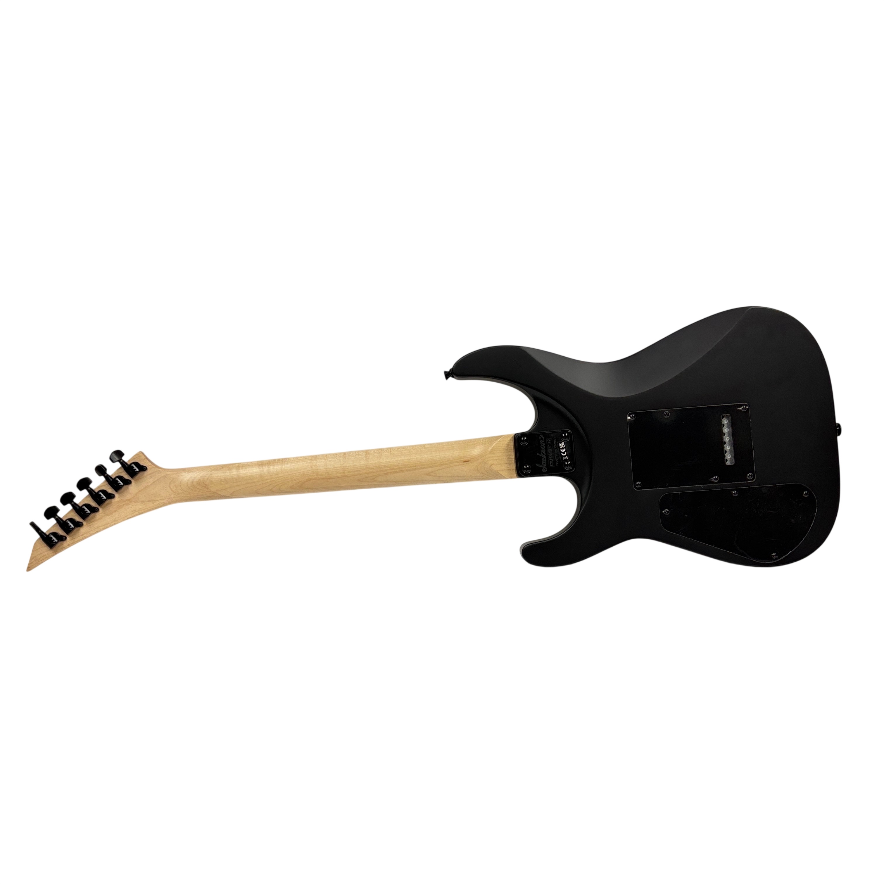 Jackson JS22 Right-Handed Satin Black Electric Guitar - Dinky Arch Top
