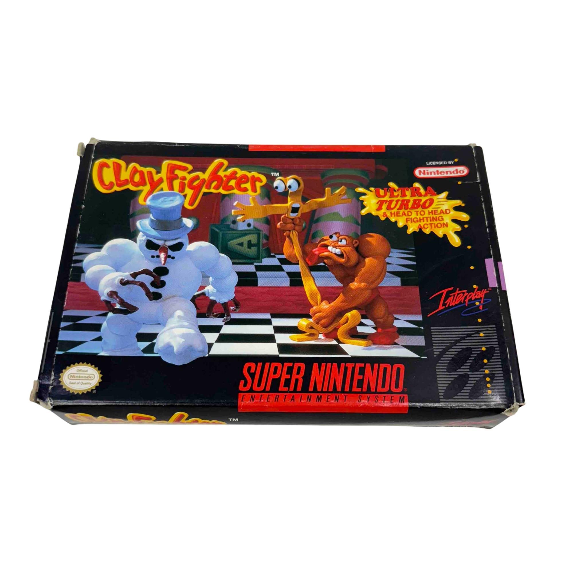 Clayfighter Toys Interplay Clay Fighter SNES Video Game Cartridge