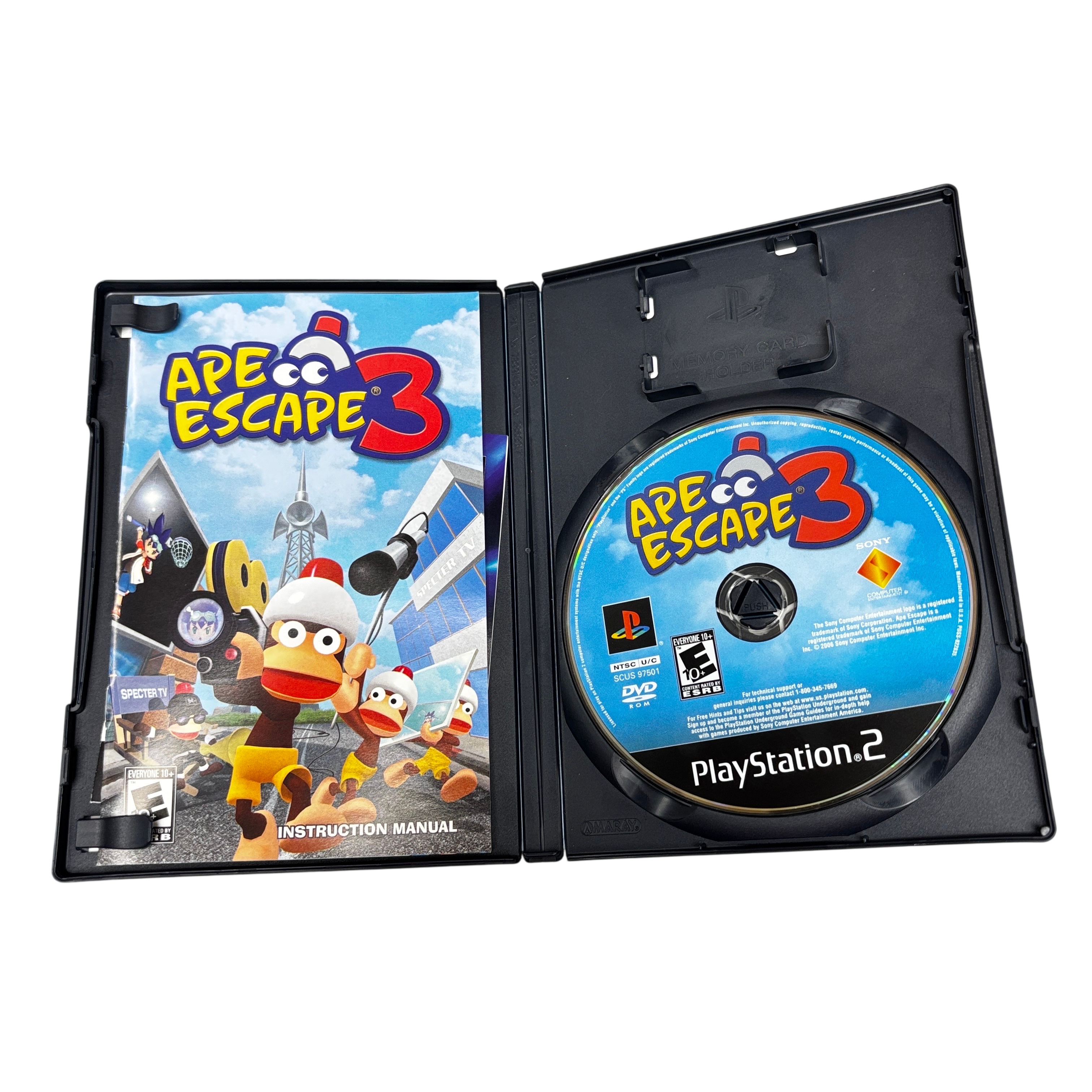 Sony PlayStation 2 Ape Escape 3 PS3 Video Game SCUS-97501
