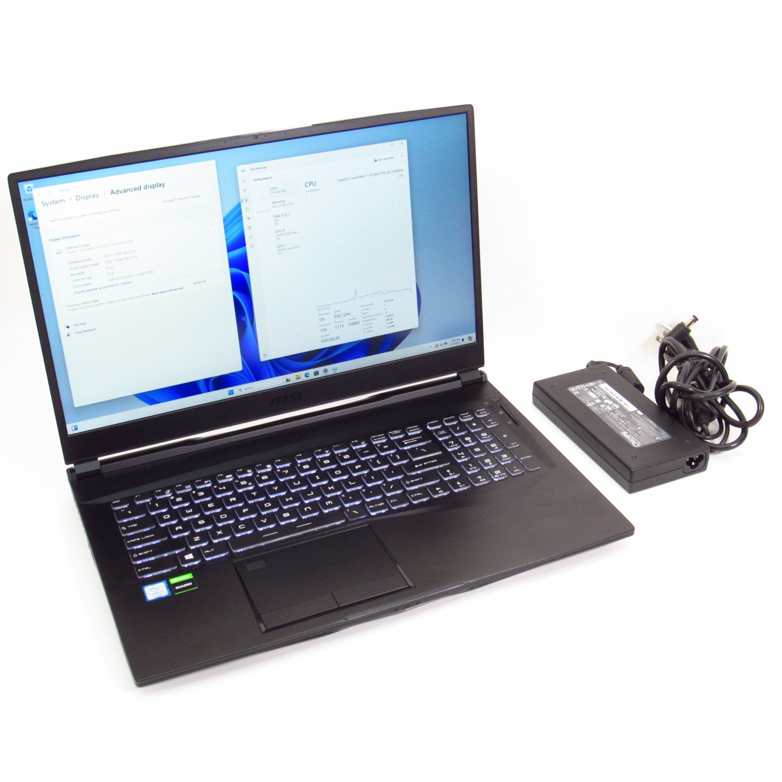 Laptop We75 9tj We75 MSI WE75 9TK Quadro RTX 3000 Laptop With 2TB