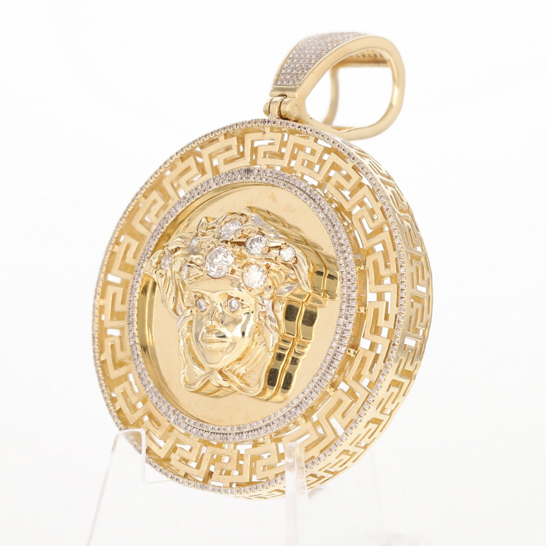 Bague Homme Or Jaune 10K Avec Diamant Blanc Rond Brillant 0.03ct – Taille 10, Clarté I3