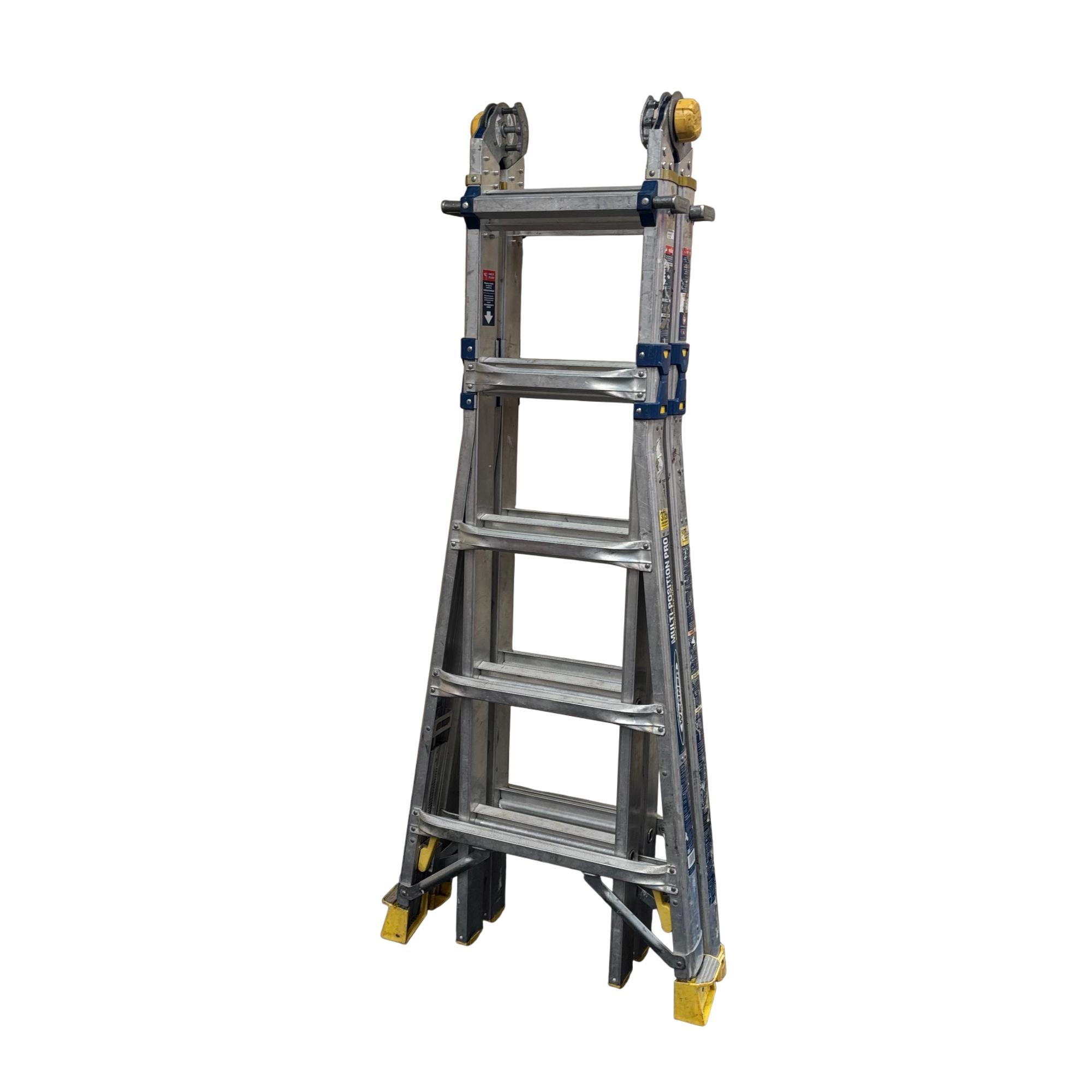 Werner MT-22IAAL Mk 2 5-in-1 Multi-Position 22-ft Ladder - Local Pick ...
