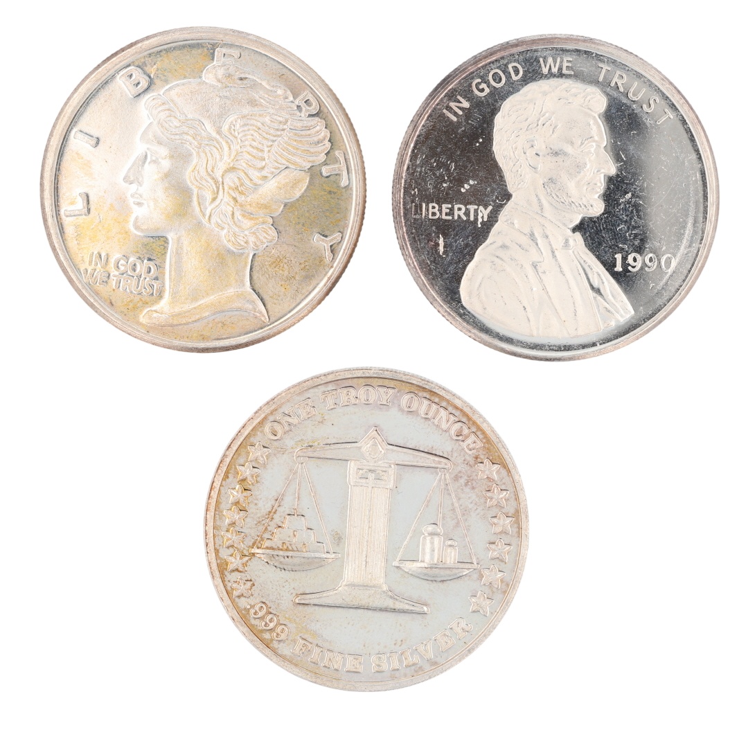 Silver Round Collections Assorted 1 oz .999 Fine Silver Rounds Variety Collection Set of 9 Rounds