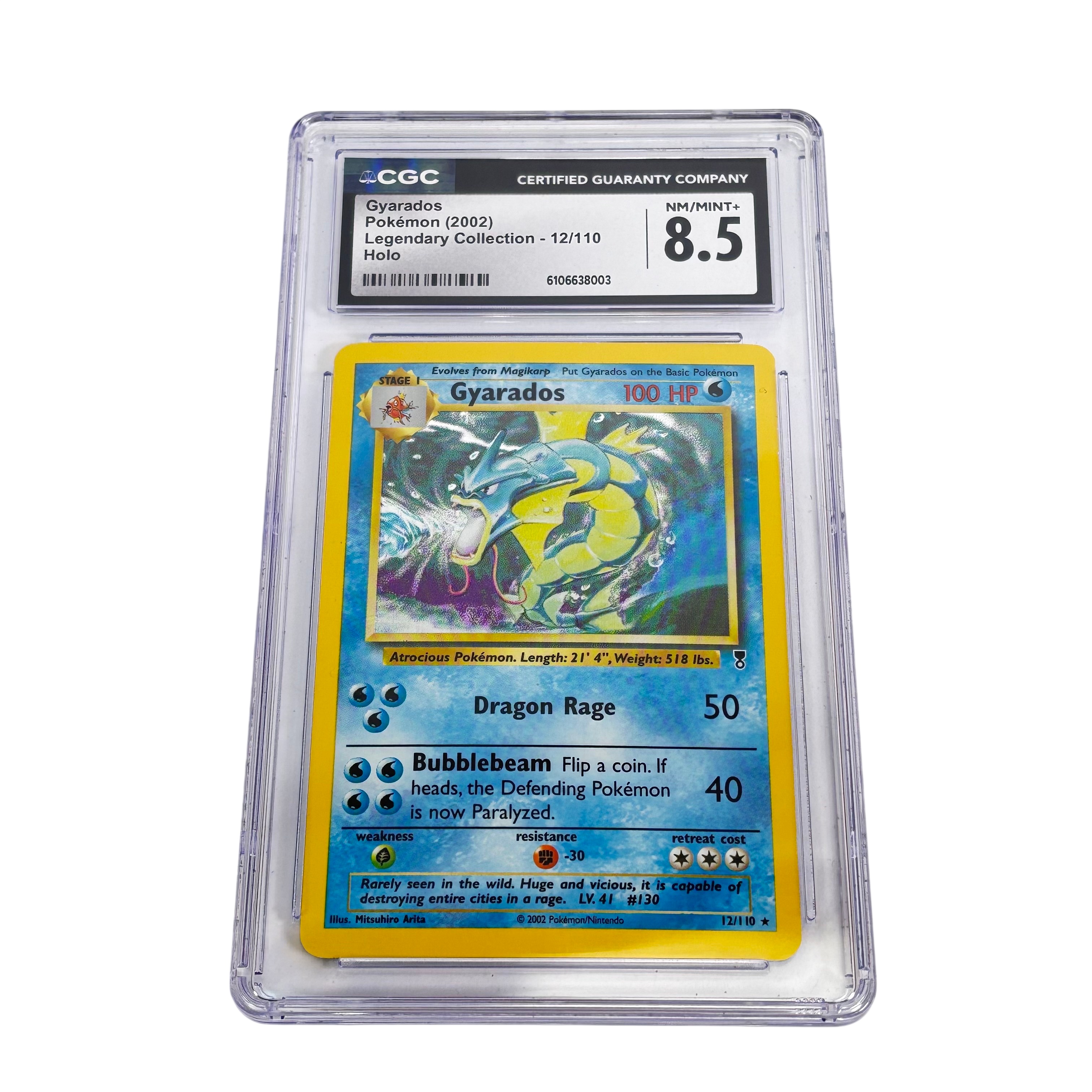 Gyarados Pokemon TCG 2002 Legendary Collection 12/110 CGC Grade 8.5 English  Card