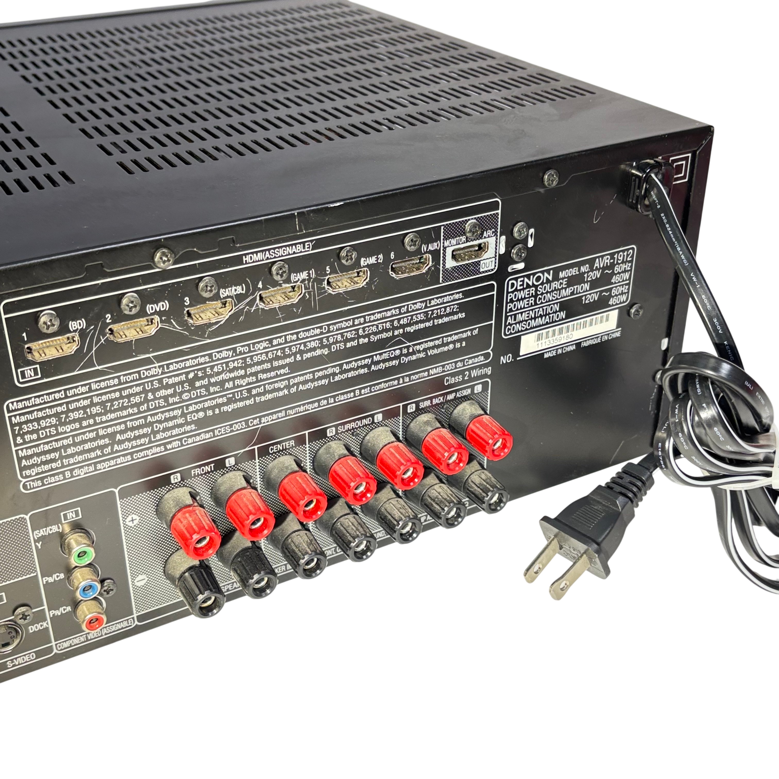 ＤＥＮＯＮＡＶＲ−1912 Denon AVR-1912 7.1 Channel Networked A/V Receiver Preview