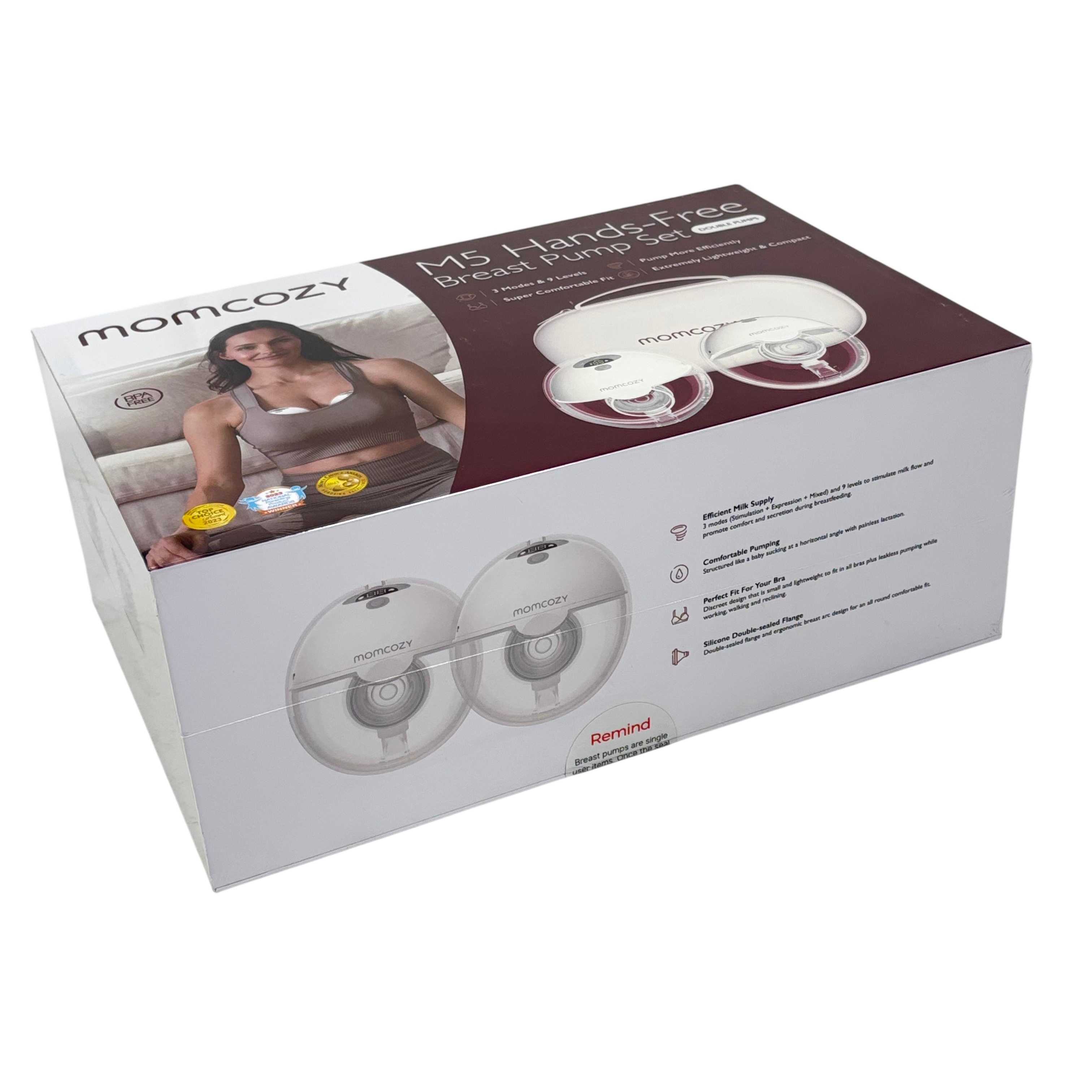 Momcozy M5 Hands-Free Breast Pump Set - Double Pumps - 6660