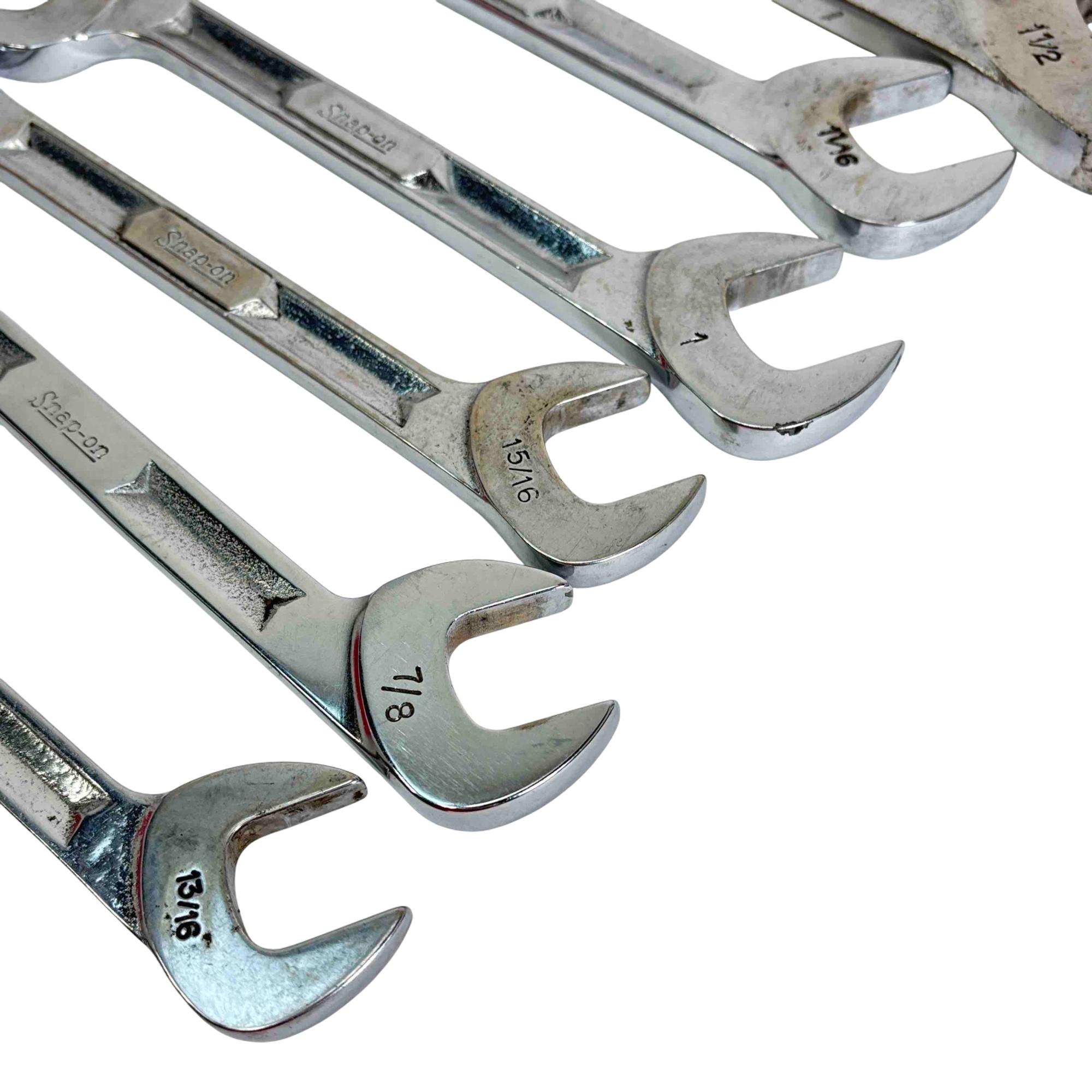 Snap-On Tools 6-Piece Angle Head SAE Open-End Wrench Set VS5248
