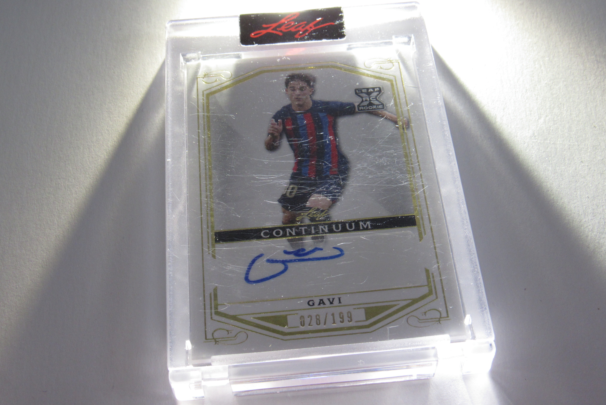 Gavi Auto Leaf 2022 RC Rookie X Continuum Soccer/Football