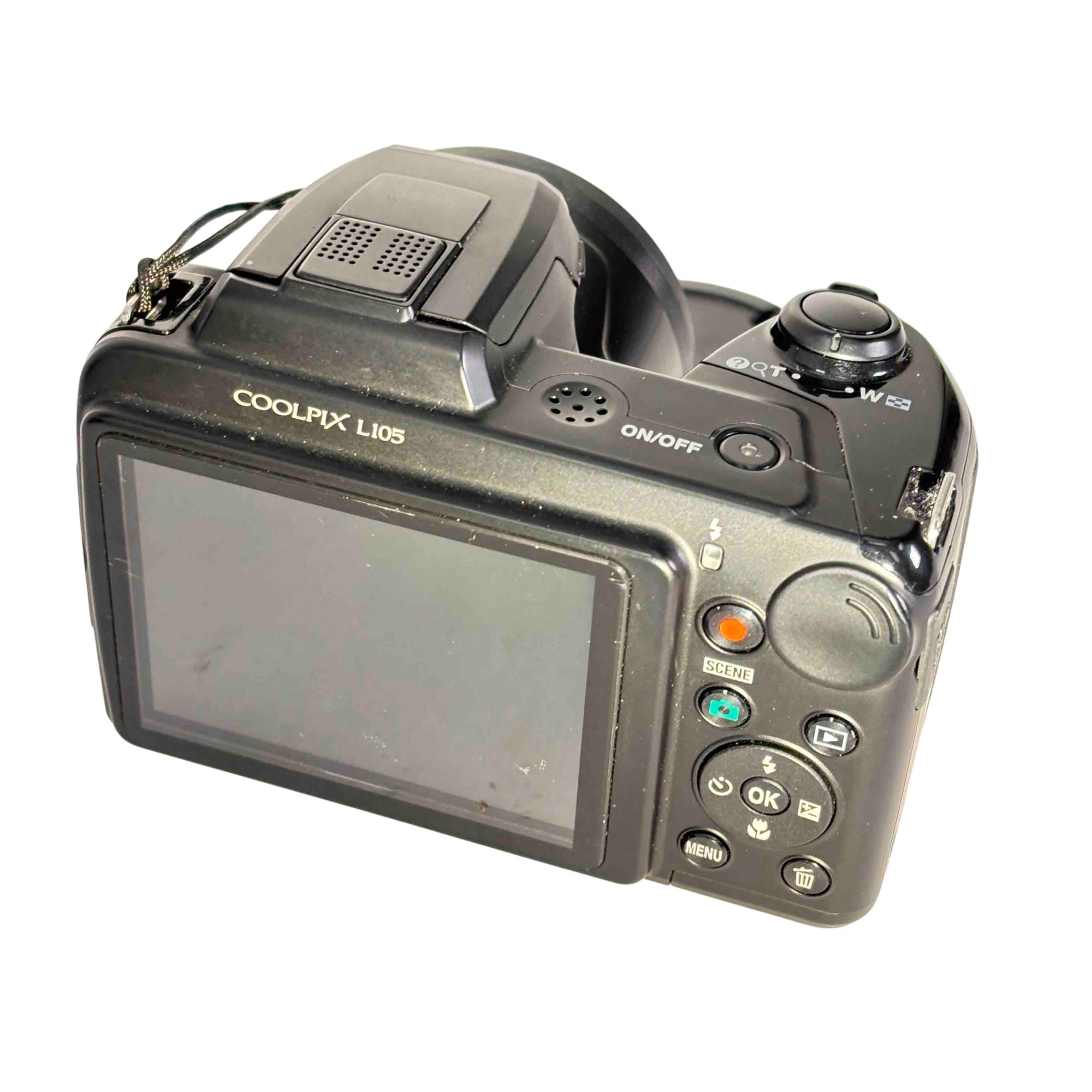 Nikon COOLPIX L105 15x Optical Zoom Digital Camera Black