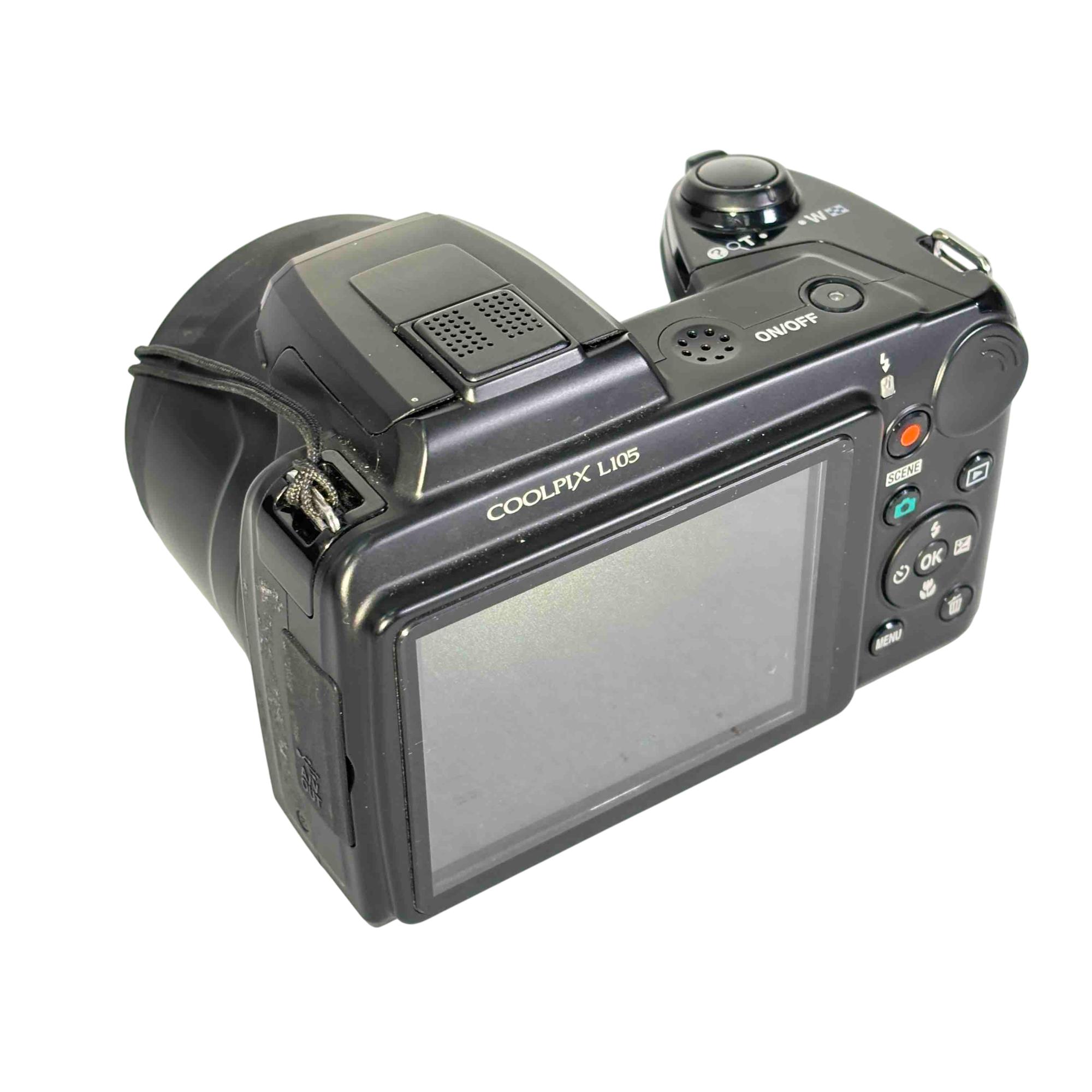 Nikon COOLPIX L105 15x Optical Zoom Digital Camera Black