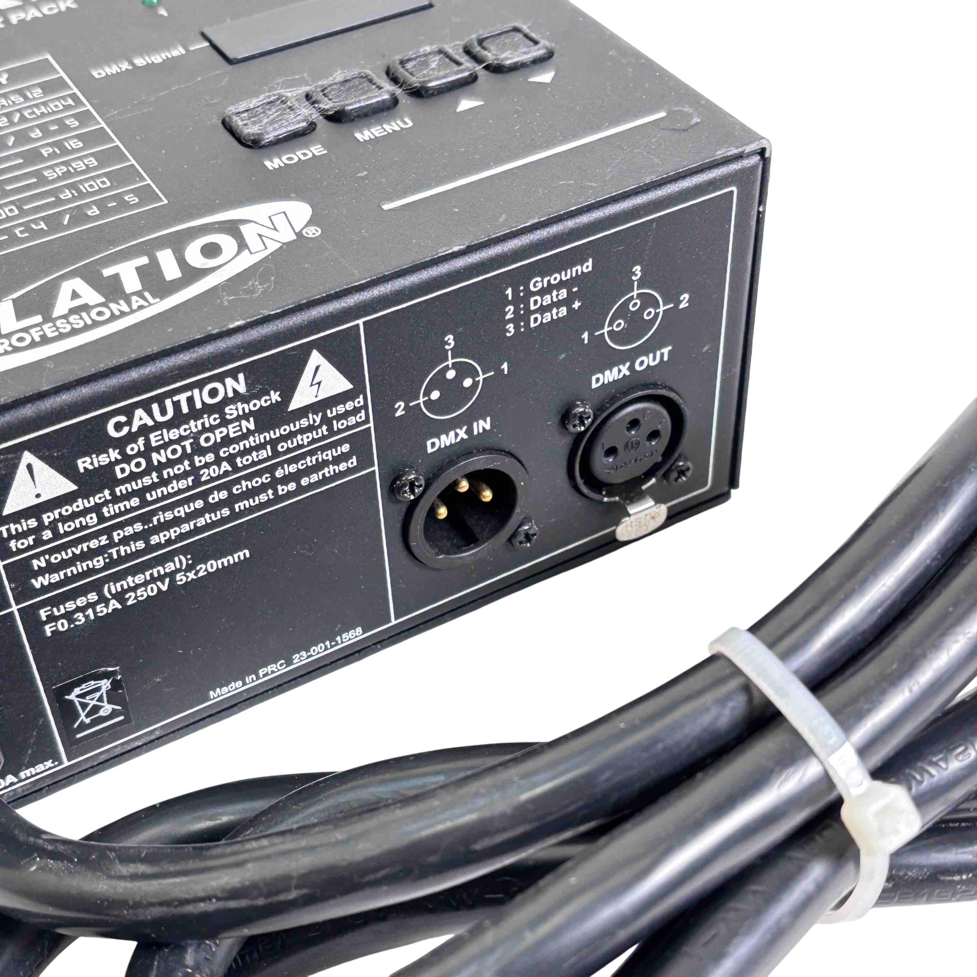 エルサ　エンチャンテッド Elation DP-DMX20L 4-Channel DMX Dimmer/Switch Pack - 8632