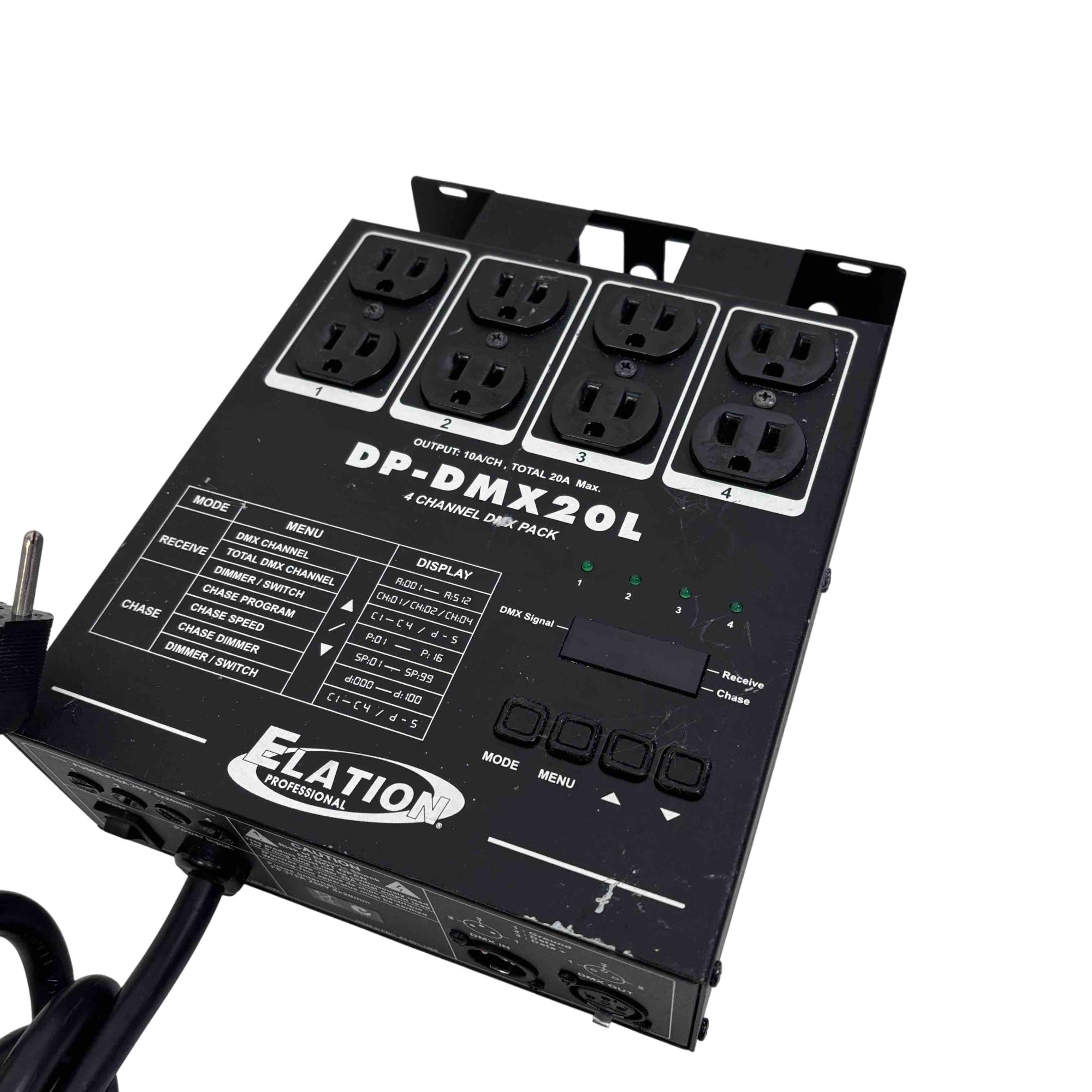 Elation DP-DMX20L 4-Channel DMX Dimmer/Switch Pack