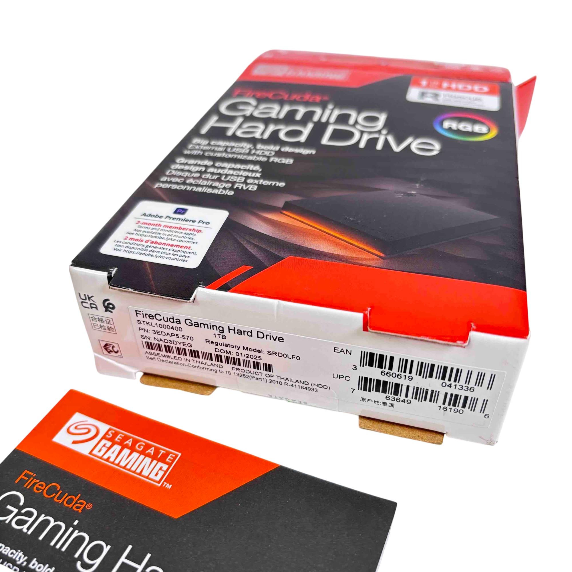 Seagate FireCuda STKL1000400 1TB External Gaming Hard Drive - Black, image size:2000x2000