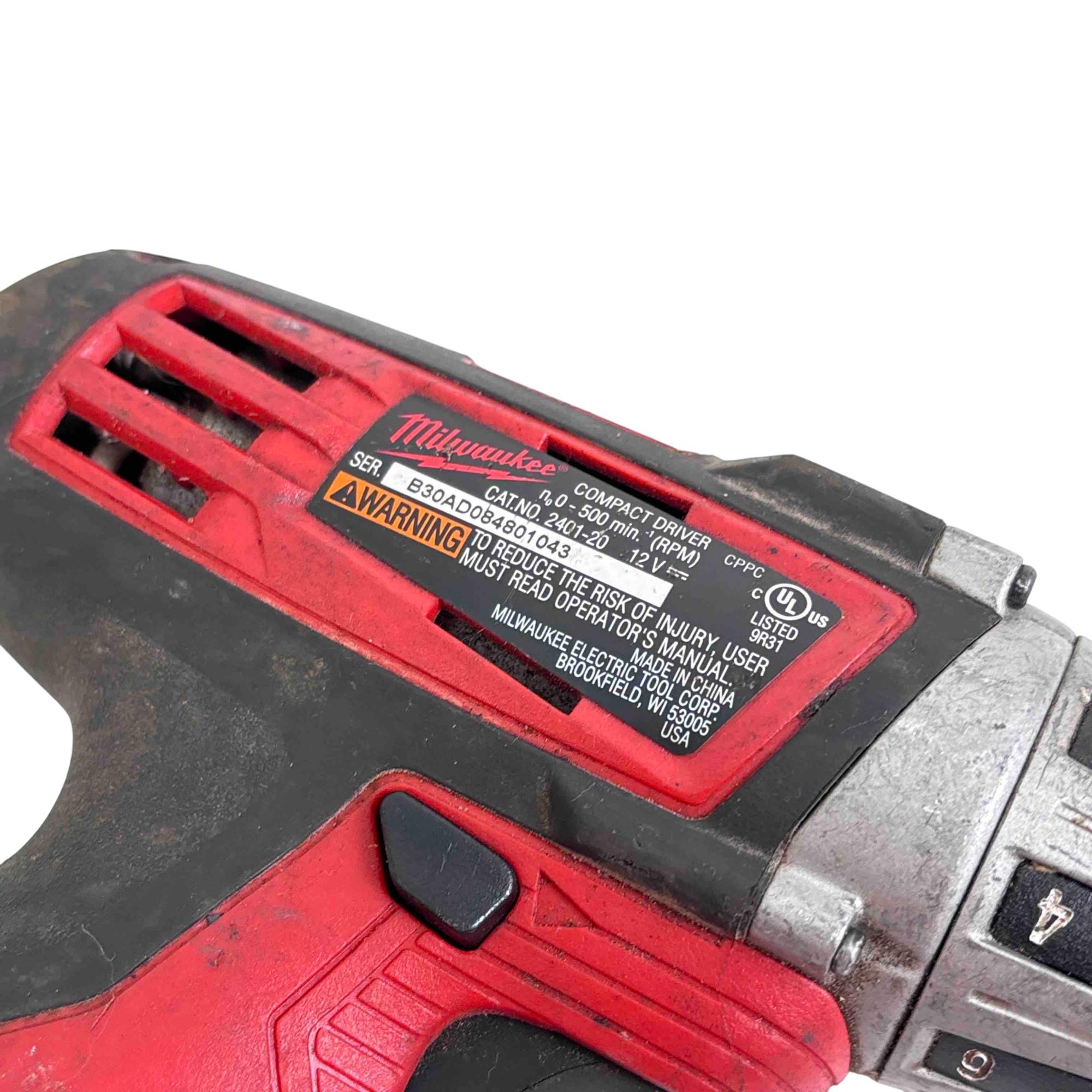 Compact Driver Use Milwaukee 2401-20 12V Lithium-on Cordless Compact Driver - Tool Only