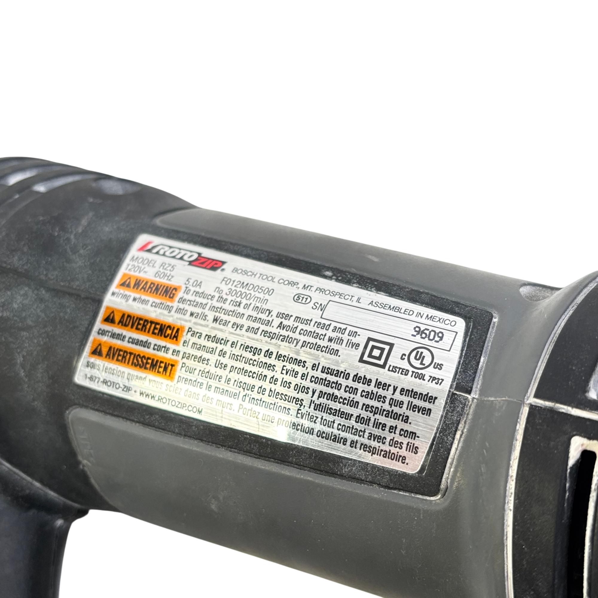 Roto Zip RZ5 Corded Spiral Saw Rotary Tool