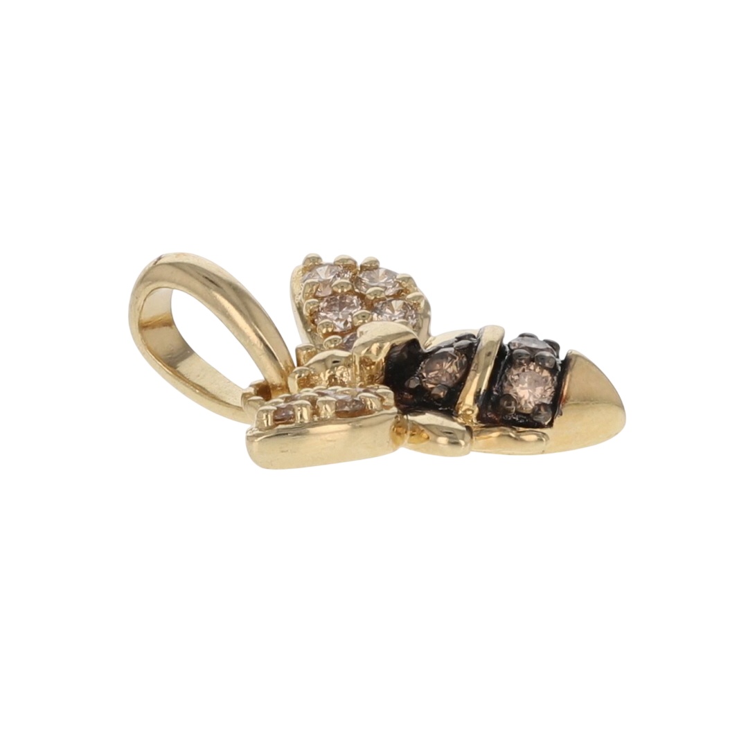 Le Vian .23ctw Diamond Pavé Mini Bumblee Bee Pendant No Chain 14k ...