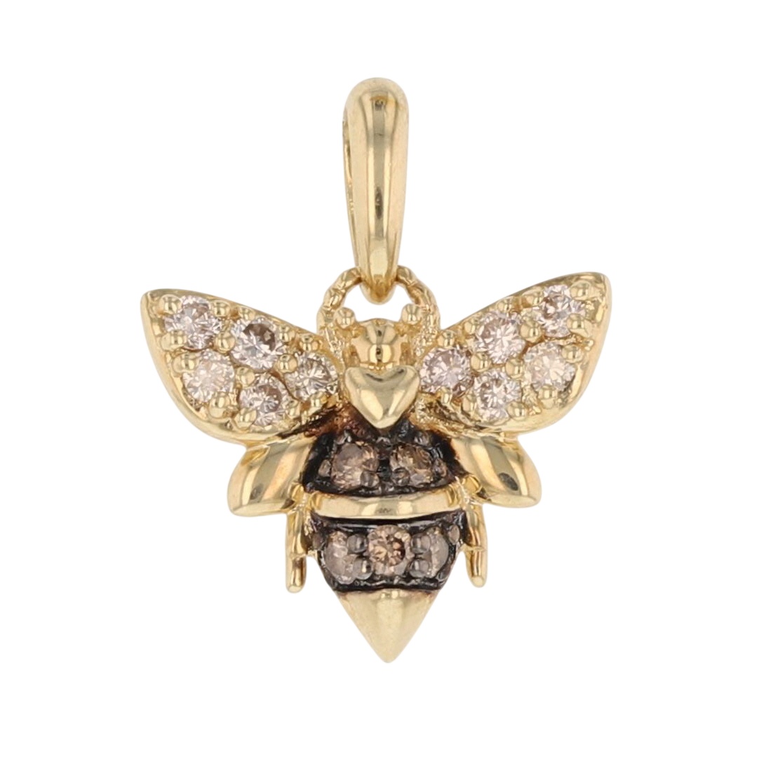 Le Vian .23ctw Diamond Pavé Mini Bumblee Bee Pendant No Chain 14k ...