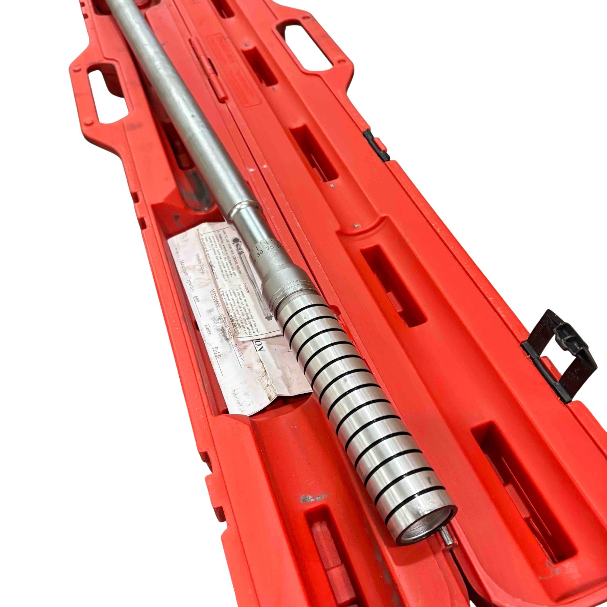 Mountain MTN16600 T-Wrench 3/4'' Drive 100-600 ft-lb Torque Wrench