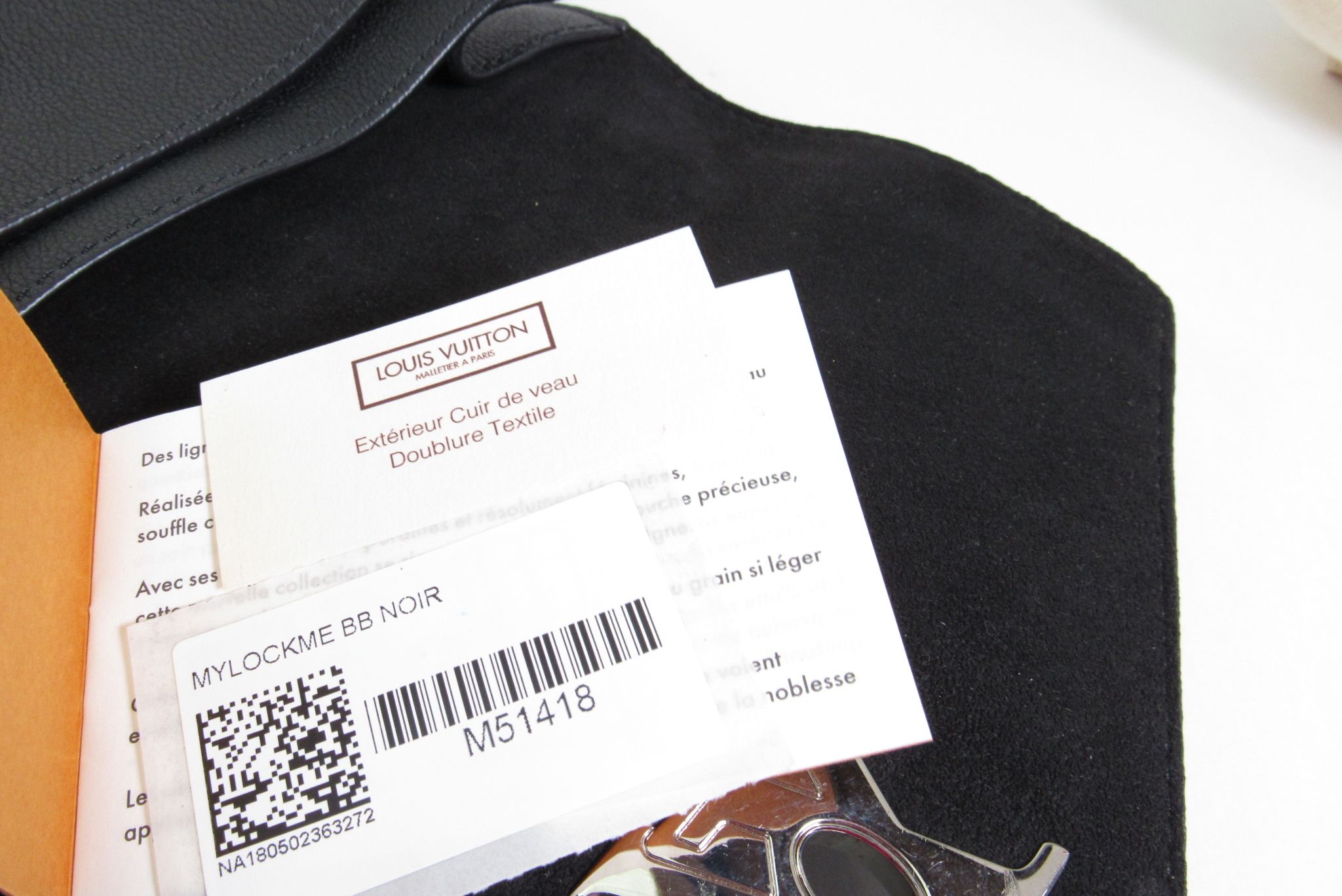 Louis Vuitton (M51418) Mylockme Chain Leather Bag - Black